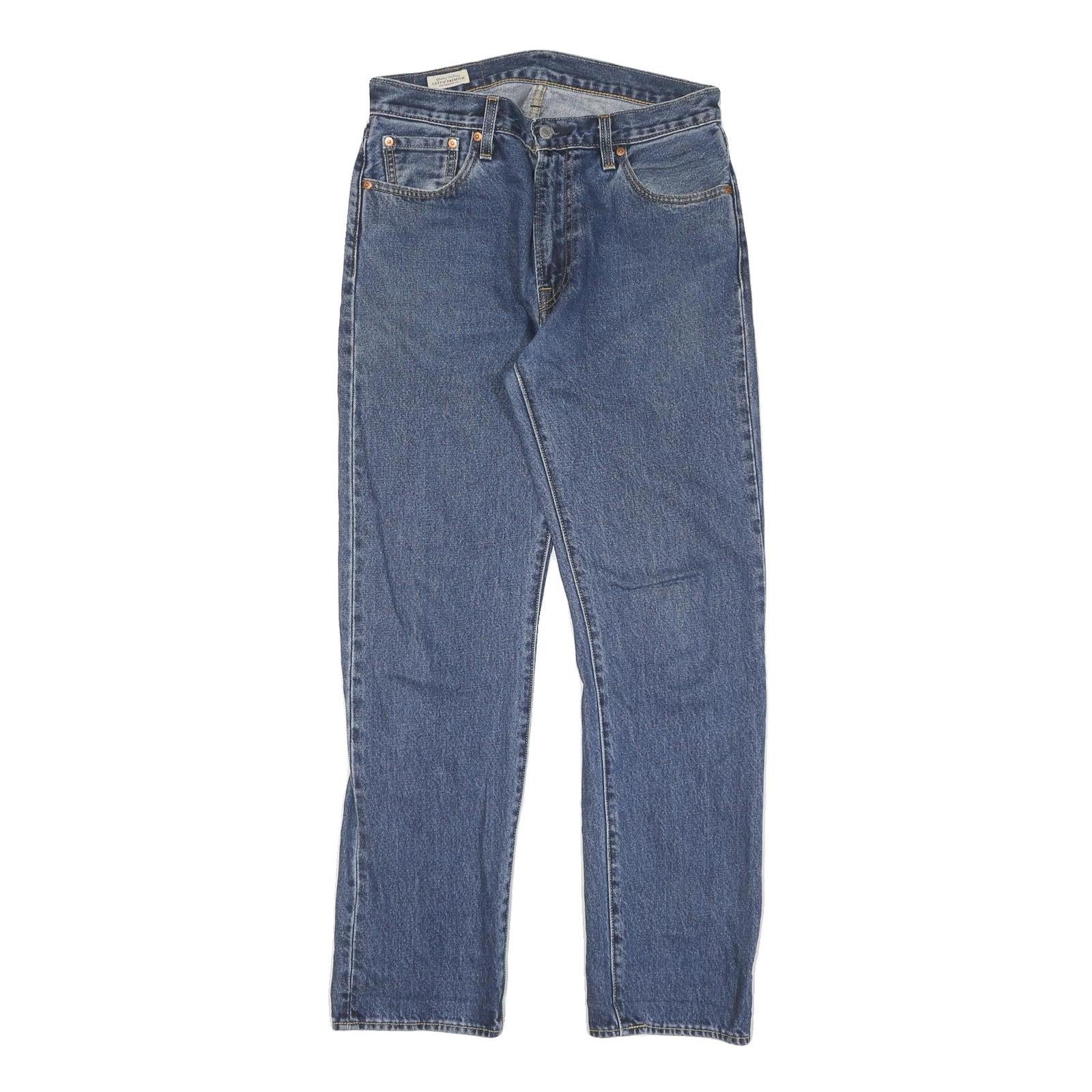 LEVI'S Mens Jeans Blue Regular Straight Denim Medium W30 L32 Classic Zip Closure Refurbished - N/A refurbished available on Cerqular