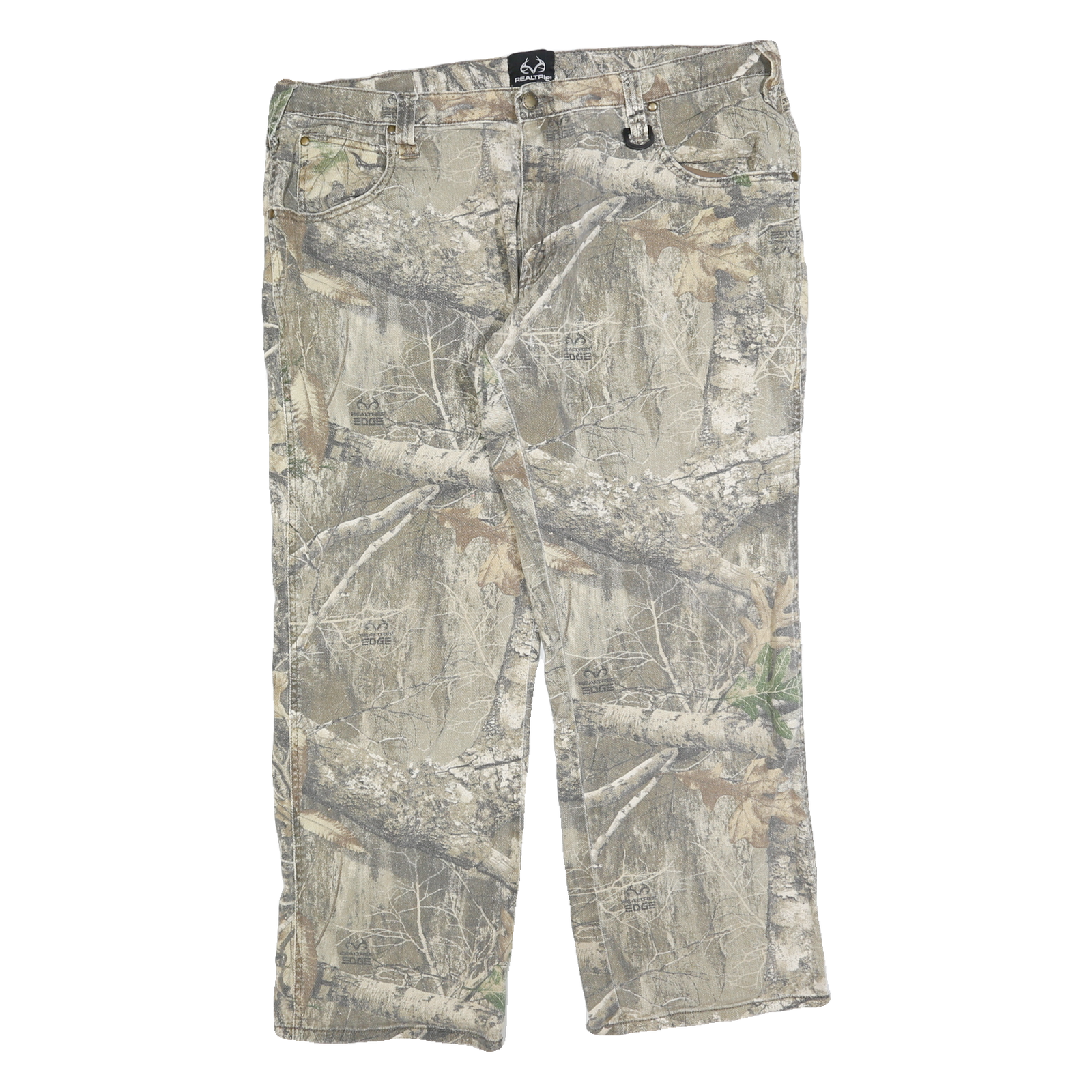 REAL TREE Mens Cotton Blend Camouflage Regular Fit Straight Trousers W38 L30 Refurbished - N/A refurbished available on Cerqular