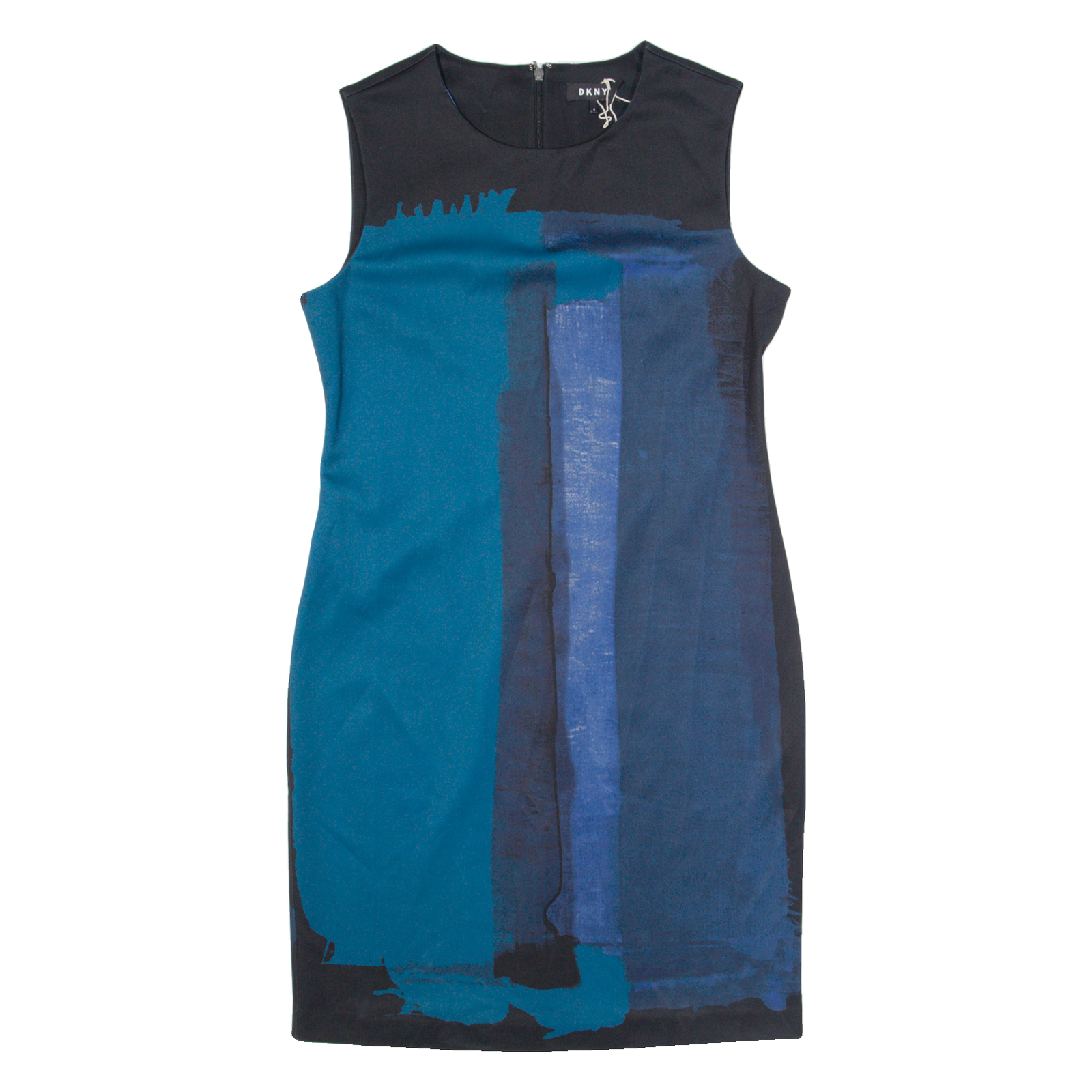 DKNY Womens Bodycon Dress Blue Sleeveless Knee Length M Refurbished - N/A refurbished available on Cerqular