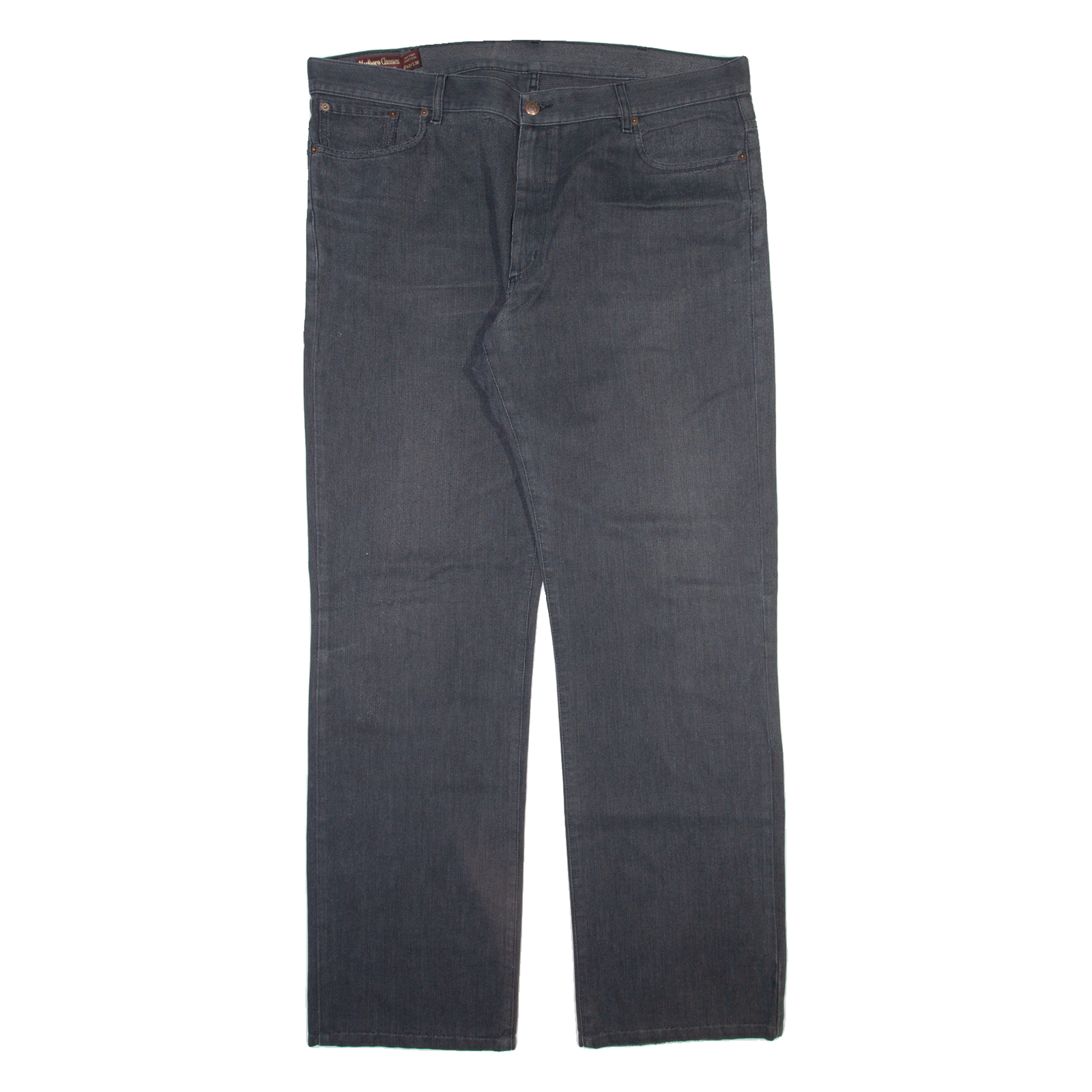 MARLBORO Mens Trousers Grey Regular Straight W42 L34 Refurbished - N/A refurbished available on Cerqular