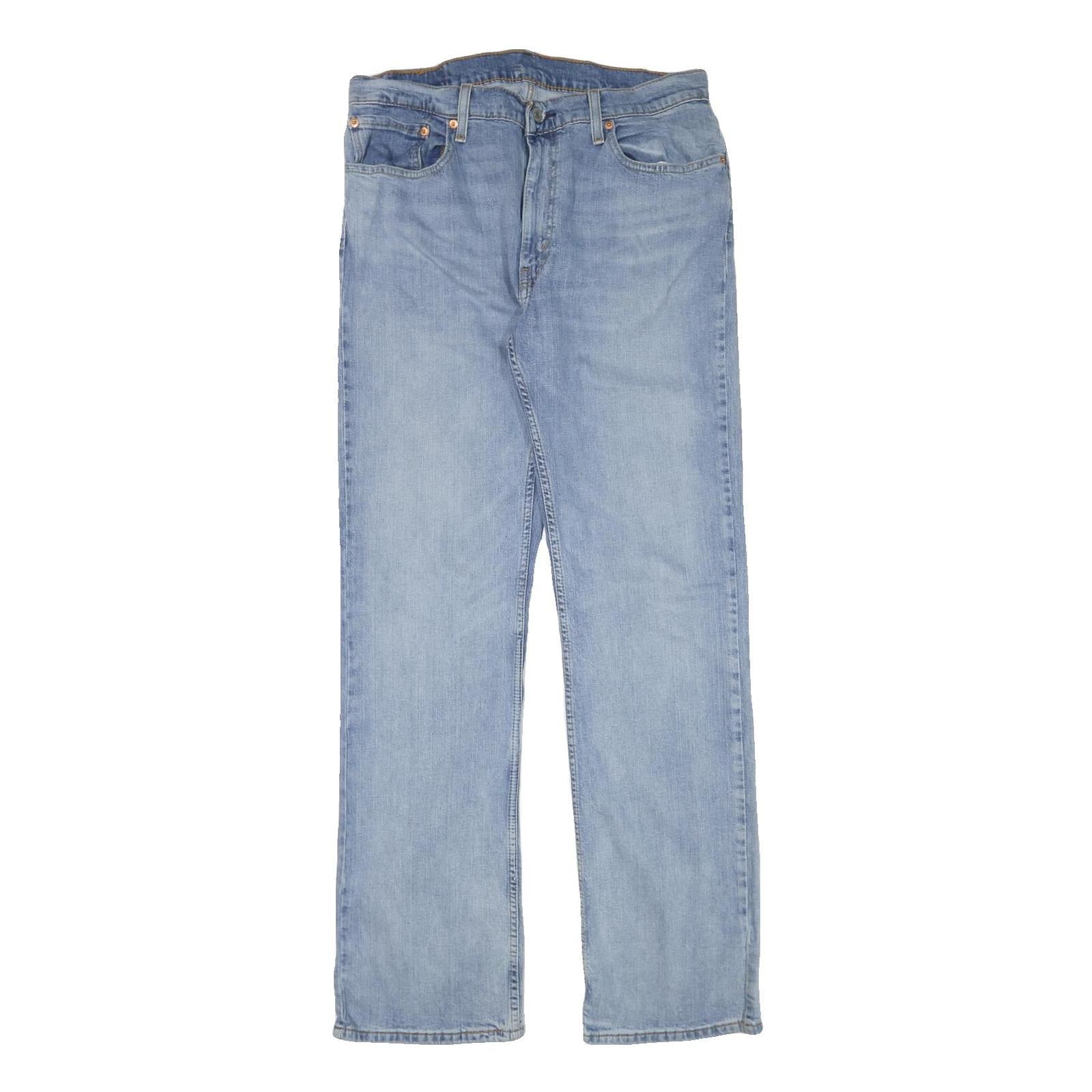 LEVI'S Mens Jeans Blue Regular Straight Denim Medium W34 L33 Zip Cotton Blend Refurbished - N/A refurbished available on Cerqular