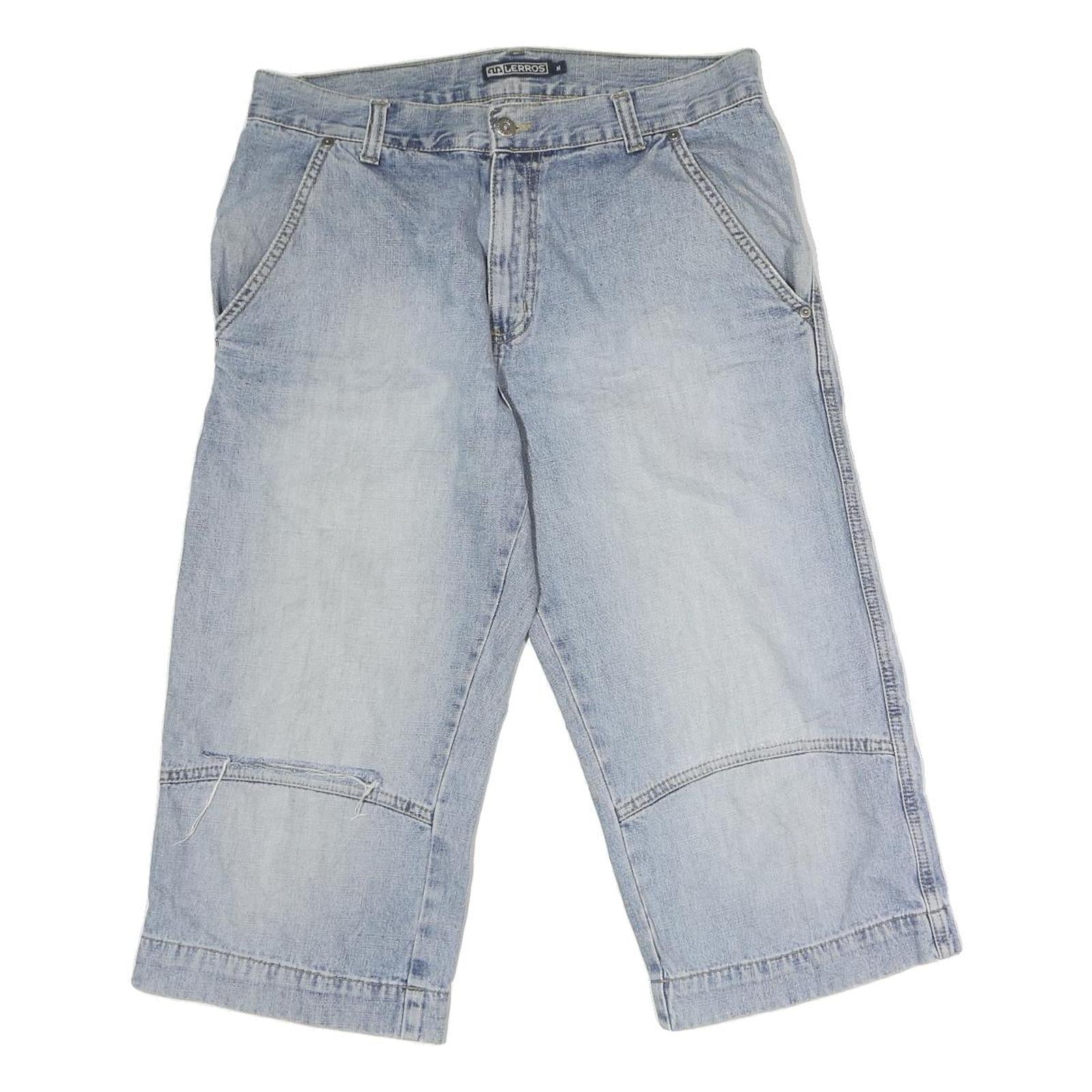 LERROS Mens Light Blue Denim Casual Shorts M W32 Cotton Cotton Blend Relaxed Fit Refurbished - N/A refurbished available on Cerqular