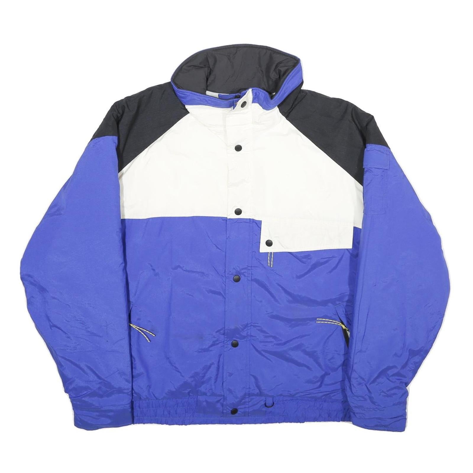 REI Mens Blue & White Panelled Nylon Zip Jacket XL Outdoor Casual Windbreaker Refurbished - N/A refurbished available on Cerqular