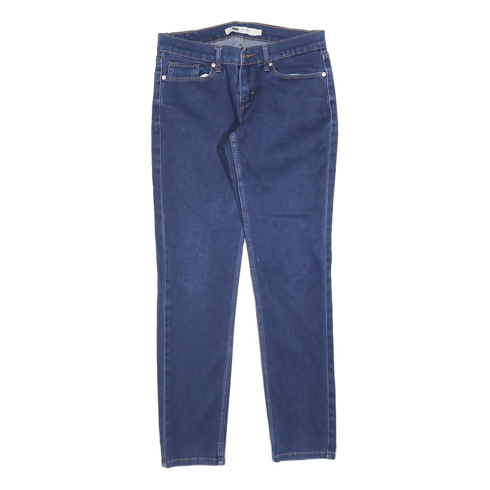 LEVI'S 524 Womens Jeans Blue Slim Skinny Denim Medium W28 L29 Stretch Refurbished - N/A refurbished available on Cerqular