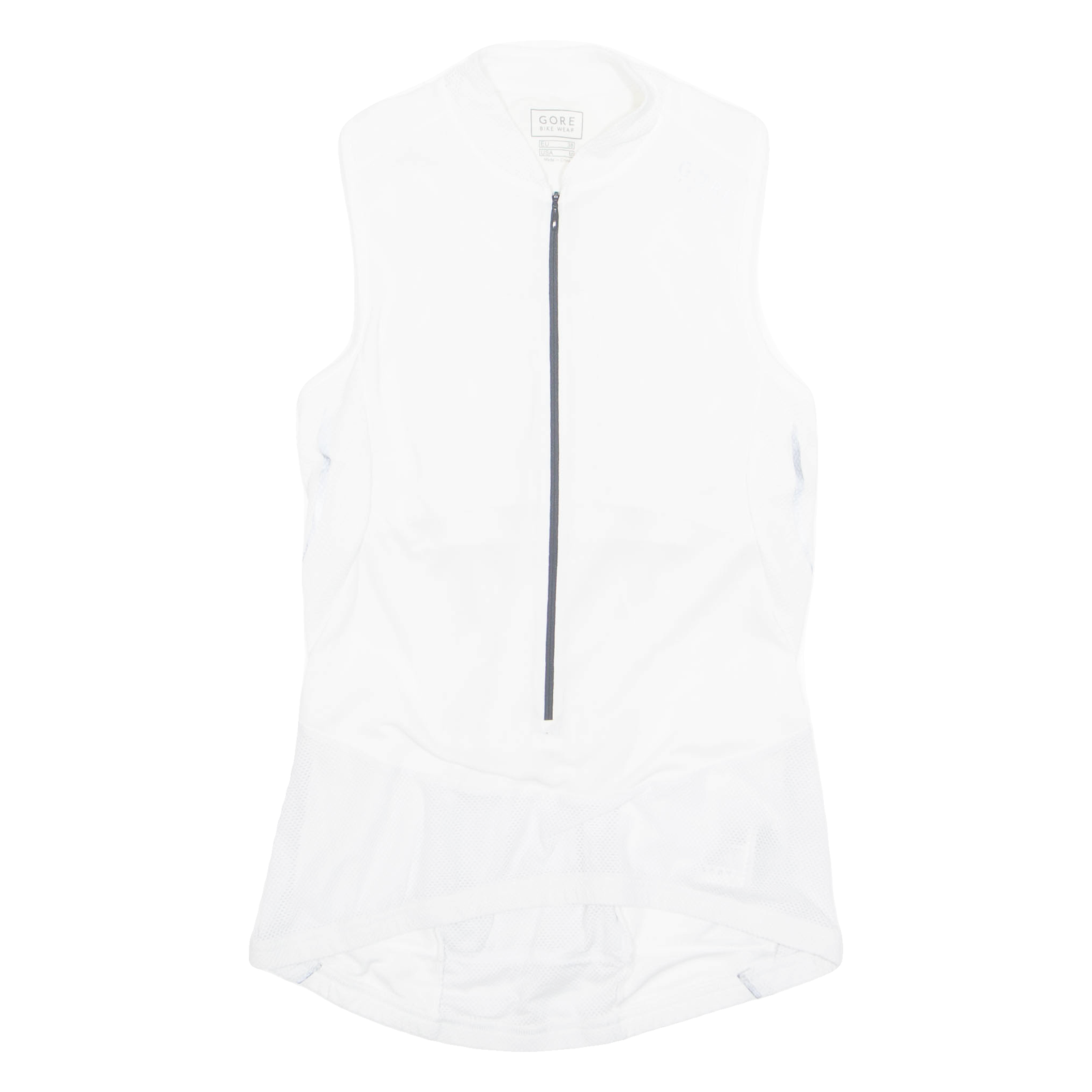 GORE BIKE WEAR Womens Jersey White Sleeveless UK 10 Refurbished - N/A refurbished available on Cerqular