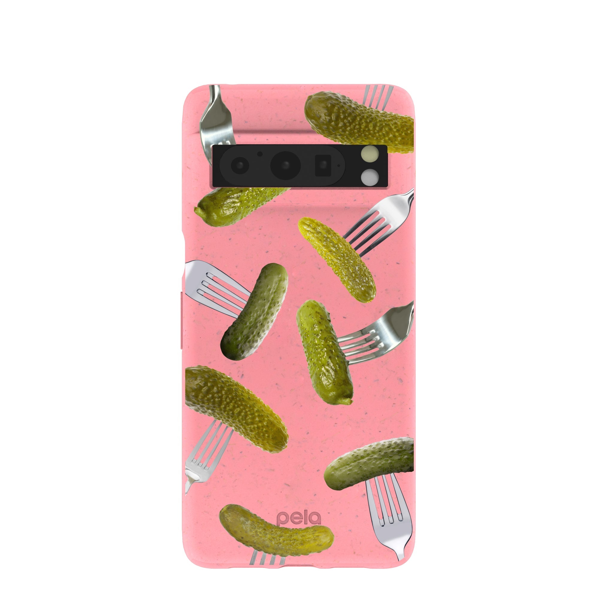 Buy Bubblegum Pink Pickle Party Google Pixel 8 Pro Case Refurbished - $65.00 Bubblegum Pink Pickle Party Google Pixel 8 Pro Case Refurbished - Pela Case refurbished available on Cerqular