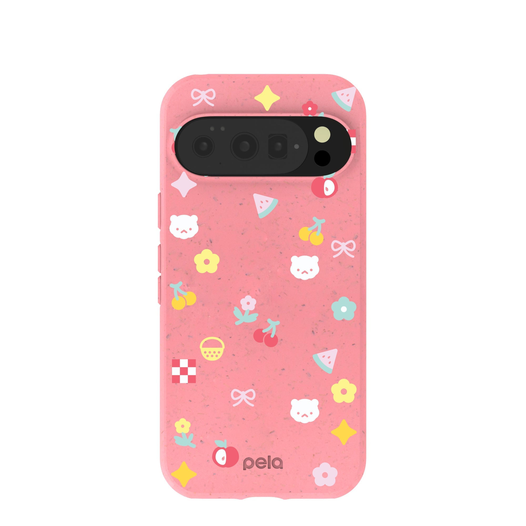 Buy Bubblegum Pink Pretty Picnic Google Pixel 10/10 Pro Case Refurbished - $80.00 Bubblegum Pink Pretty Picnic Google Pixel 10/10 Pro Case Refurbished - Pela Case refurbished available on Cerqular