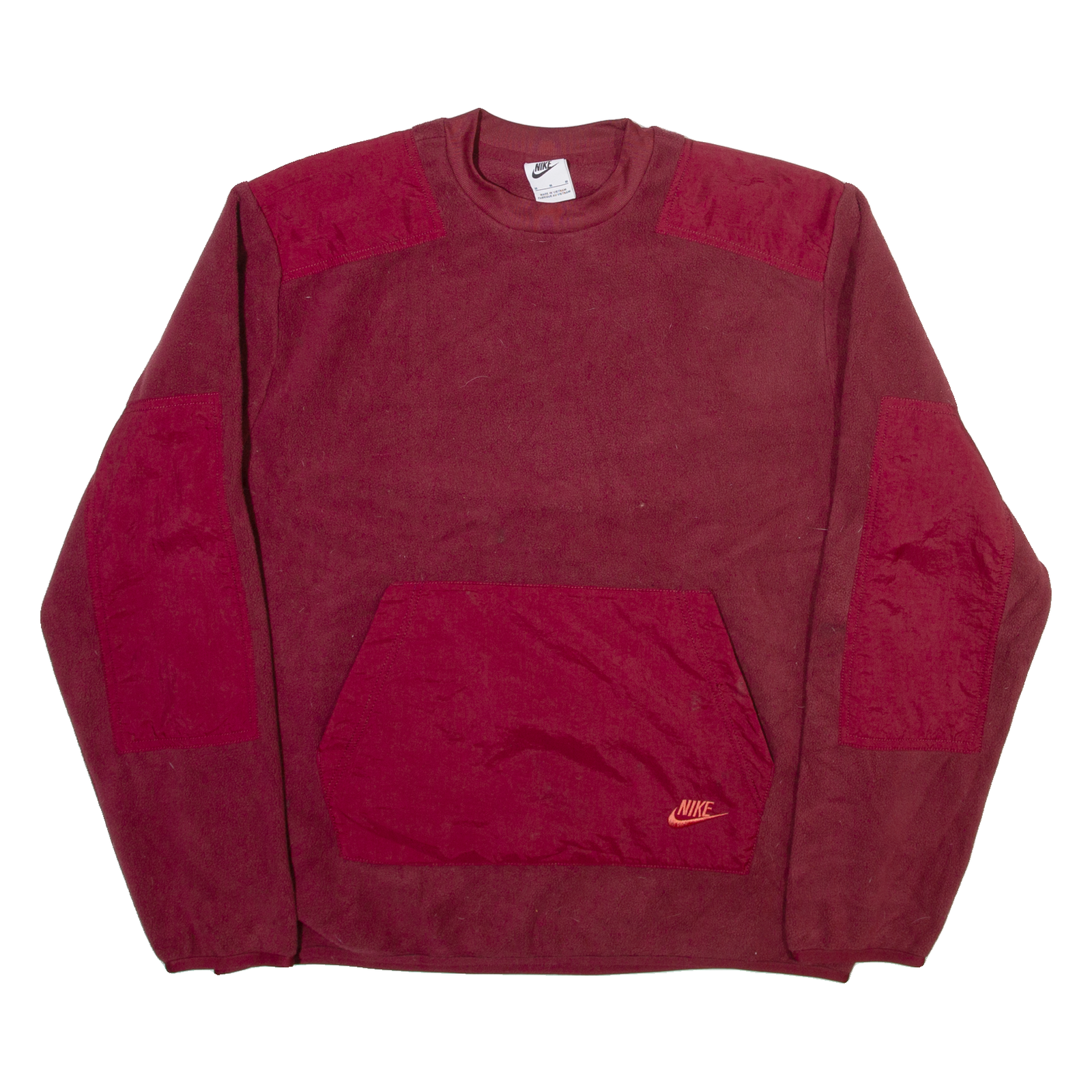 NIKE Fleece Mens Sweatshirt Red M Refurbished - N/A refurbished available on Cerqular