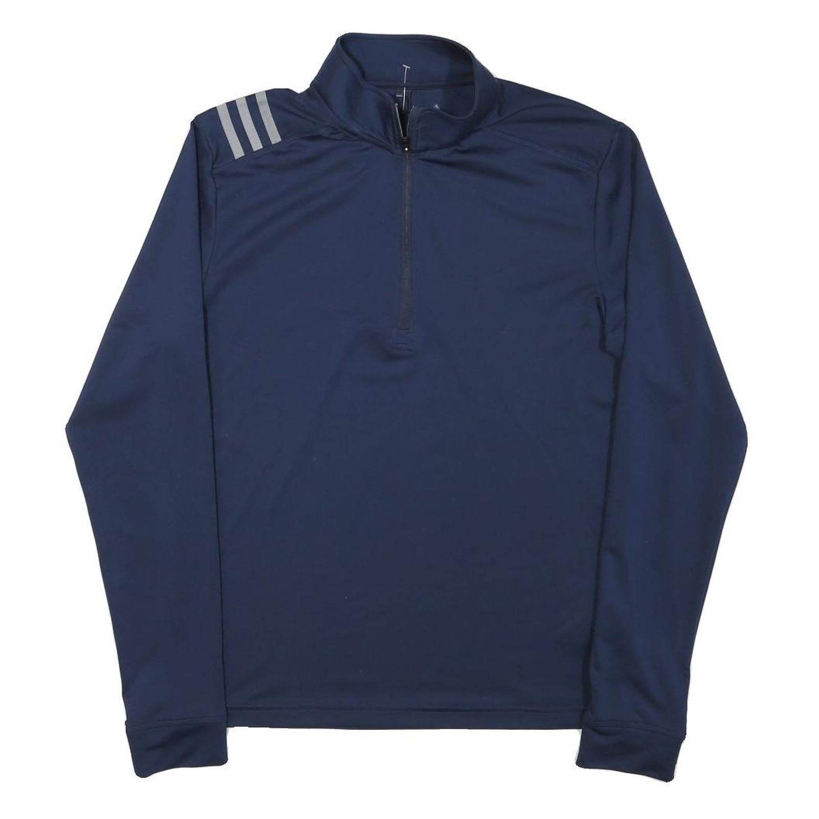 ADIDAS Mens Navy Blue Quarter Zip XS Performance Sweatshirt Refurbished - N/A refurbished available on Cerqular