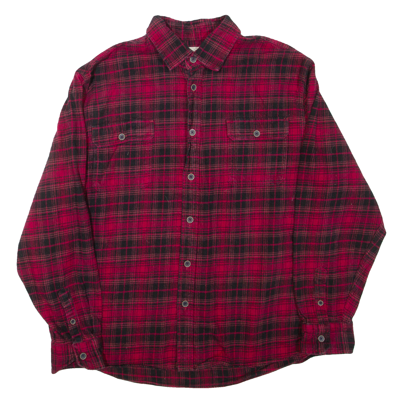 JACHS Mens Shirt Red Check Long Sleeve 2XL Refurbished - N/A refurbished available on Cerqular