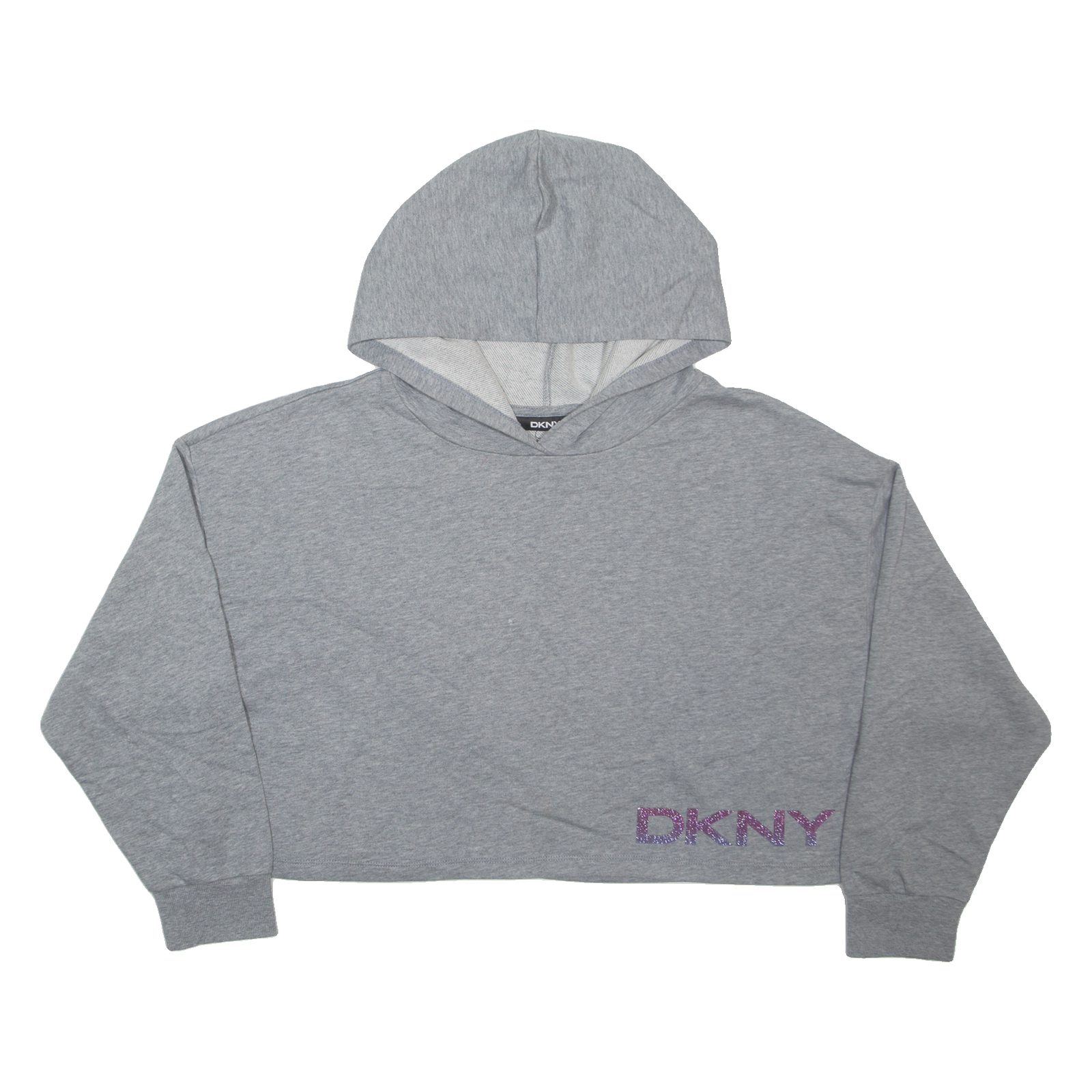 Buy DKNY Cropped Womens Grey Hoodie L Refurbished - $21.83 DKNY Cropped Womens Grey Hoodie L Refurbished - N/A refurbished available on Cerqular