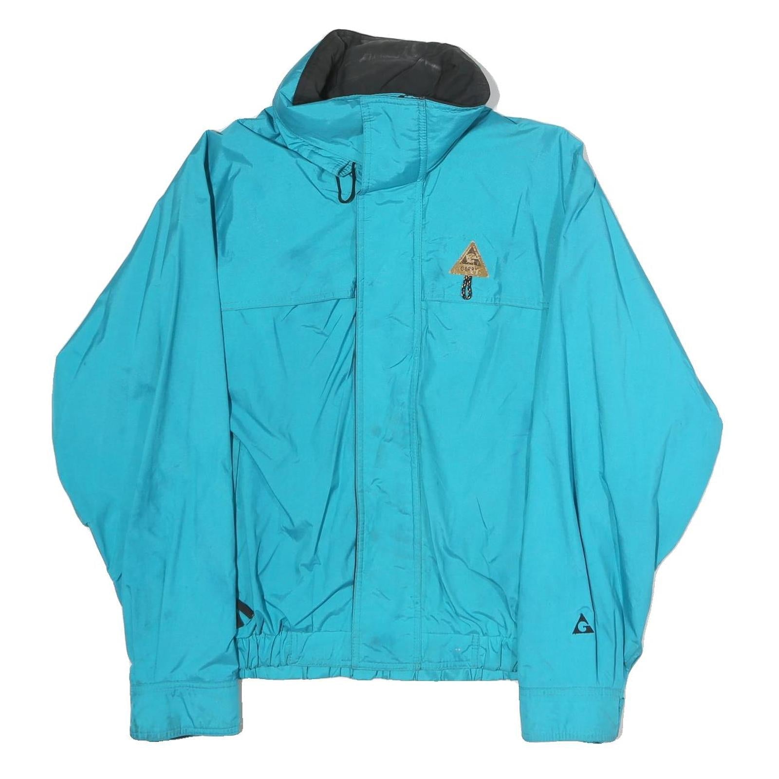 GERRY Mens Blue Zip Jacket M Polyester Plain Casual Outdoor Wear Refurbished - N/A refurbished available on Cerqular