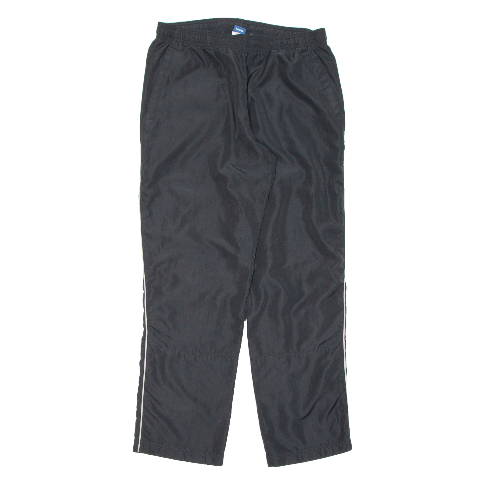 REEBOK Mens Track Pants Black Straight L W32 L31 Refurbished - N/A refurbished available on Cerqular