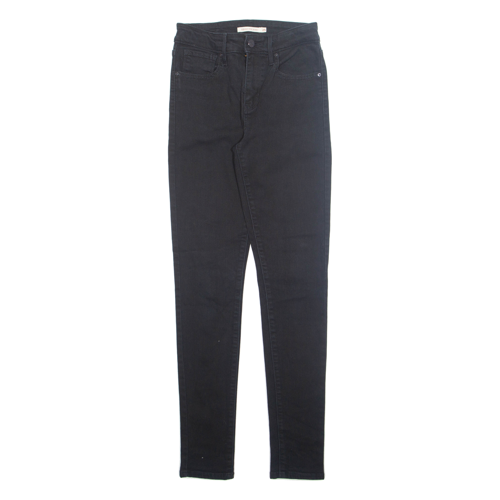 LEVI'S Womens Jeans Black Regular Skinny W22 L29 Refurbished - N/A refurbished available on Cerqular
