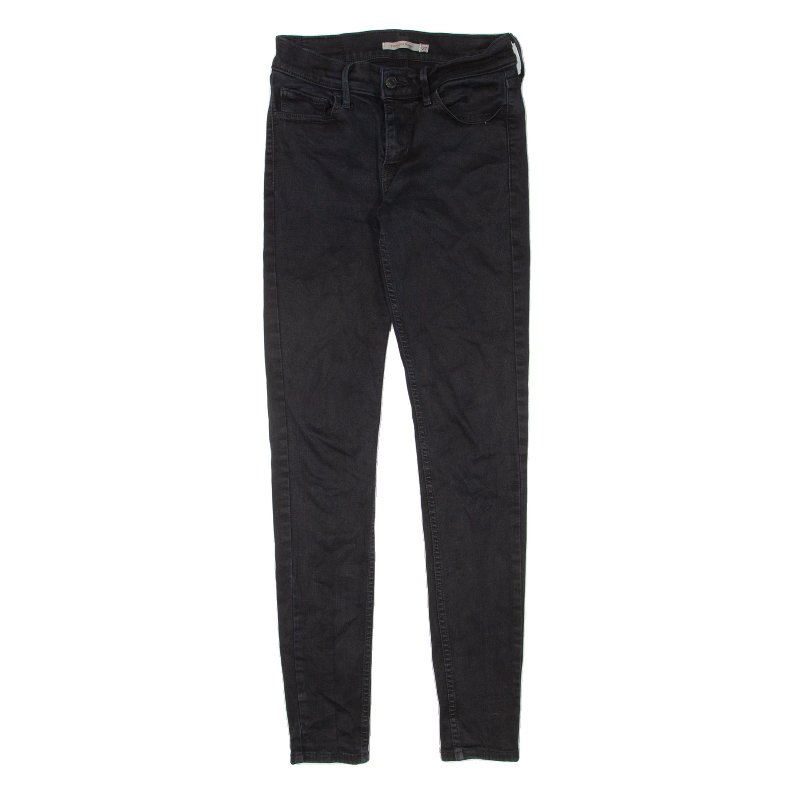 LEVI'S 710 Womens Jeans Black Slim Skinny W27 L30 Refurbished - N/A refurbished available on Cerqular