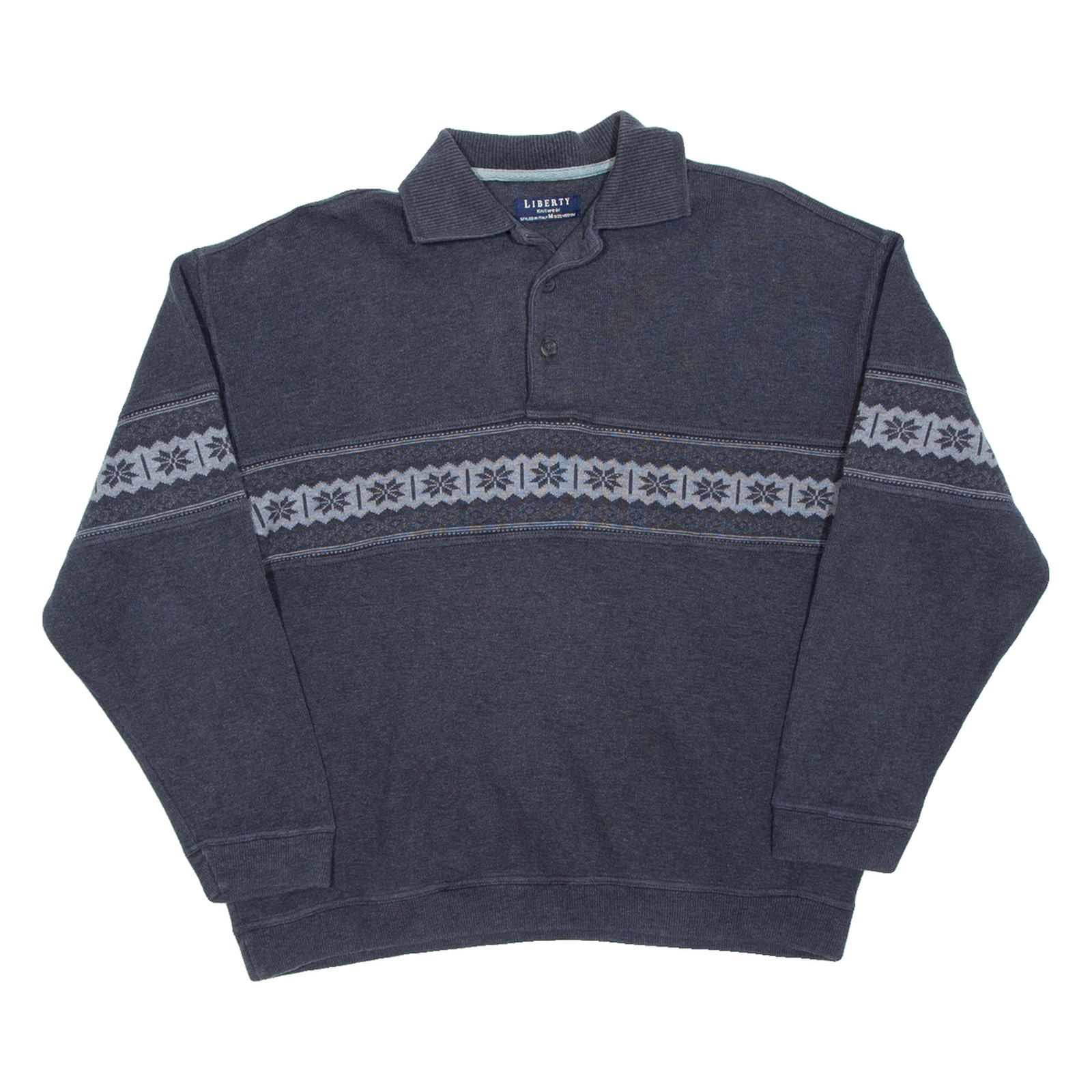 LIBERTY Mens Sweatshirt Grey Collared M Refurbished - N/A refurbished available on Cerqular