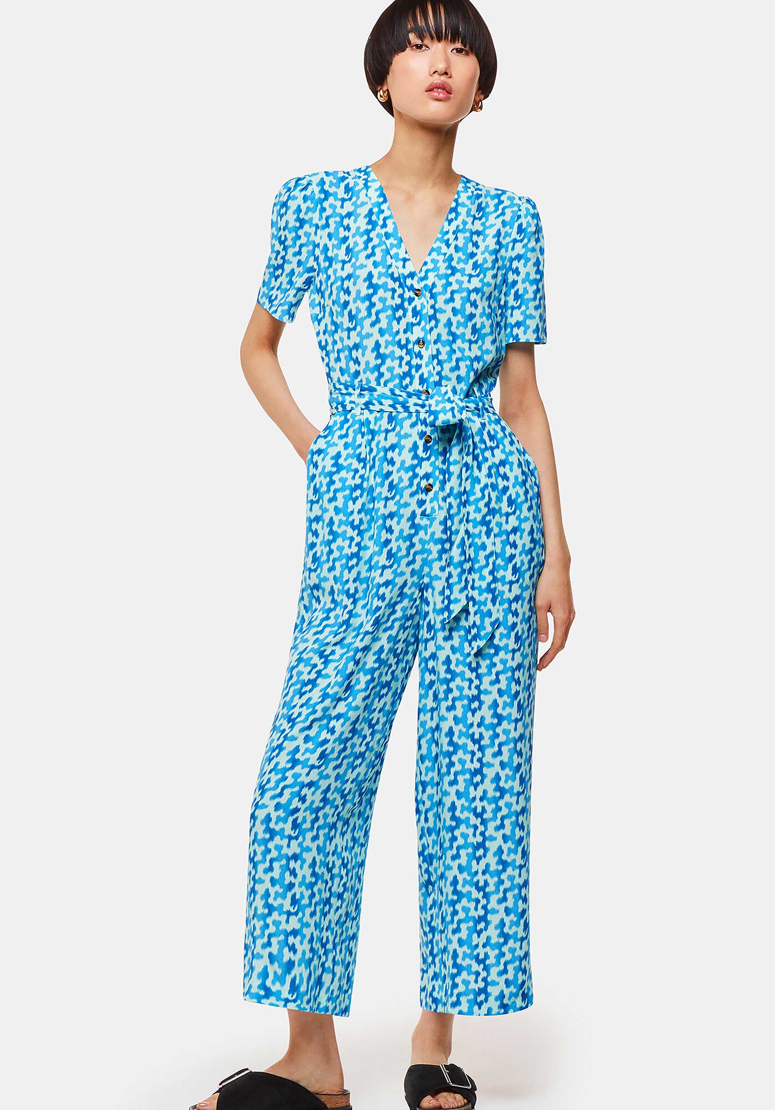 Jumpsuit 38484 Blue-multi | Color: BLUE/MULTI | Size: 12 Refurbished - N/A (I could not find a well-known brand with this name refurbished available on Cerqular