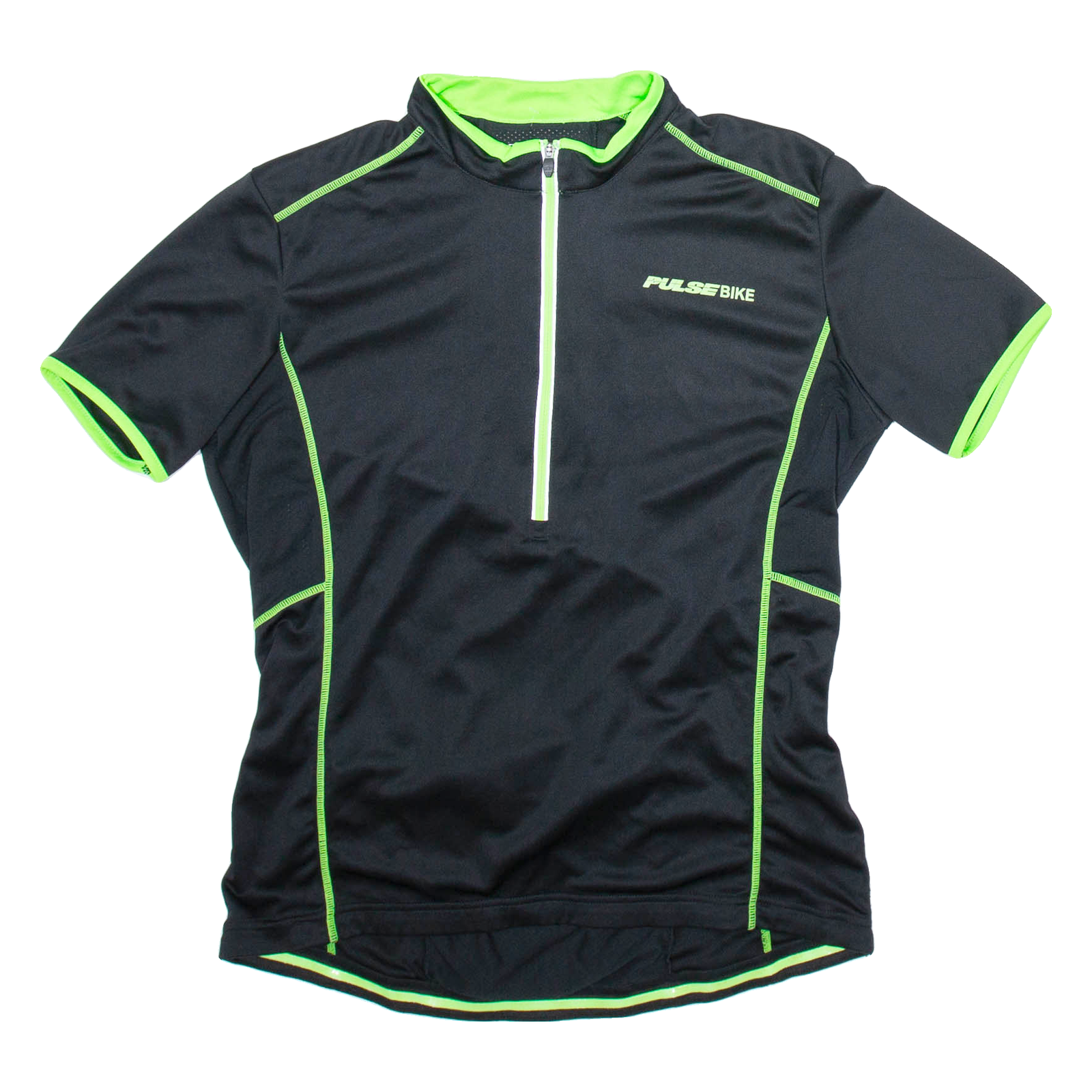 PULSE BIKE Cycling Mens Jersey Black 1/2 Zip L Refurbished - N/A refurbished available on Cerqular