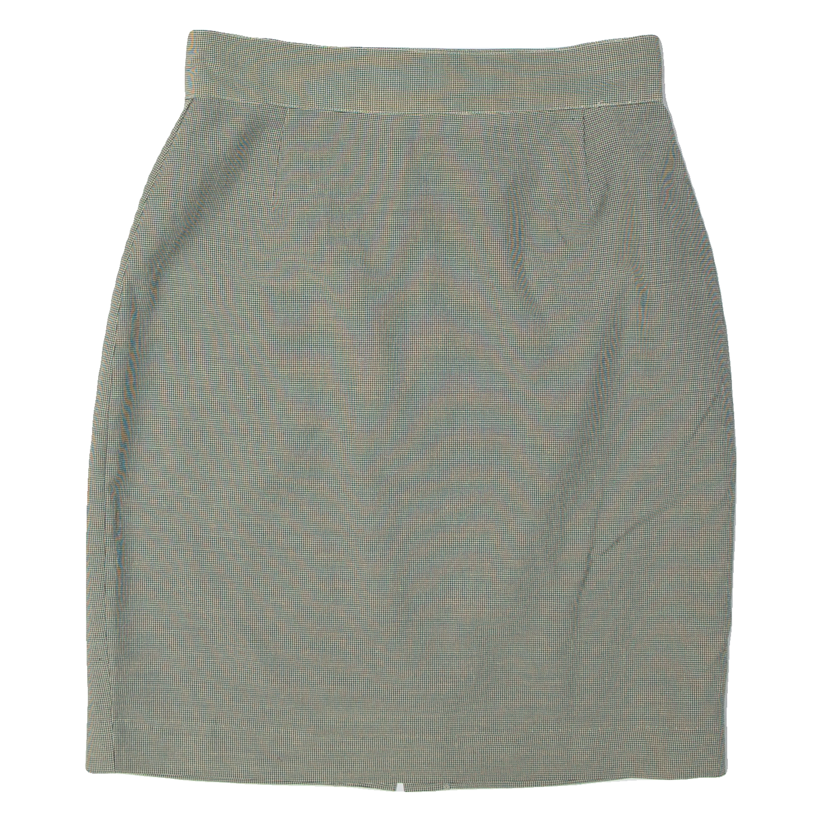 H&M Womens Straight Skirt Beige Knee Length Viscose Houndstooth S Refurbished - N/A refurbished available on Cerqular