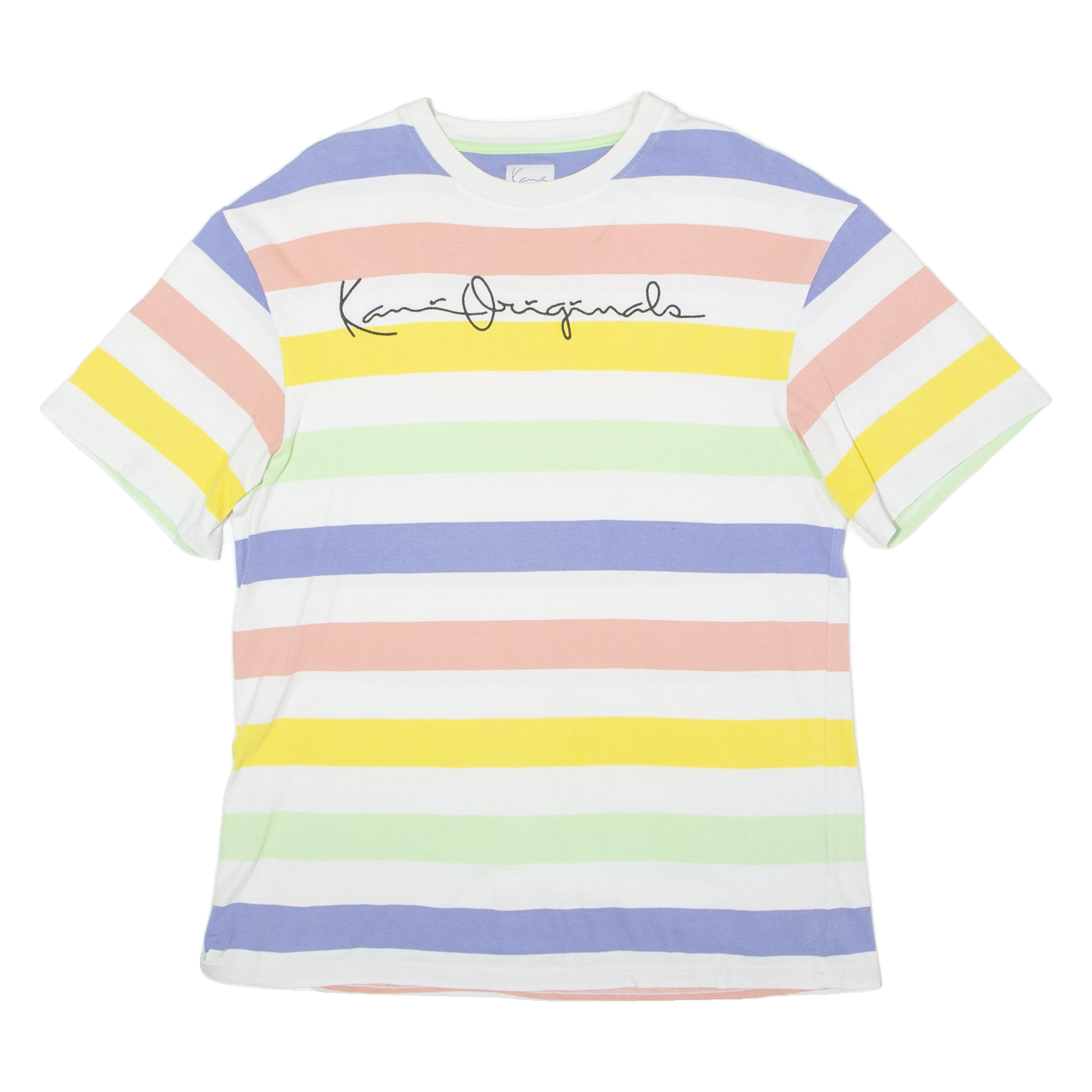 KARL KANI Mens T-Shirt White Crew Neck S Refurbished - N/A refurbished available on Cerqular
