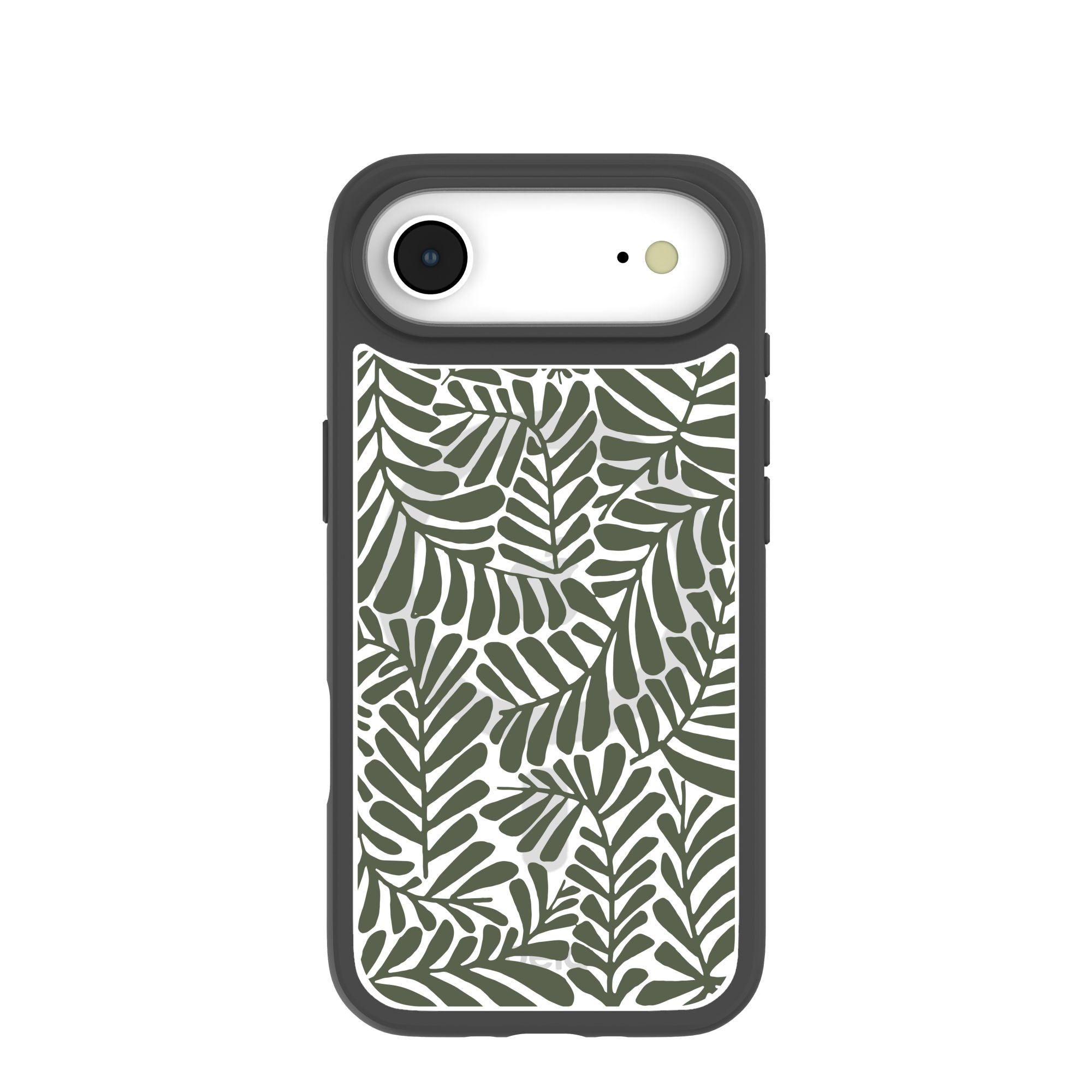 Clear Fern Dreams iPhone Air Case With Noir Ridge (MagSafe included) Refurbished - Pela Case refurbished available on Cerqular