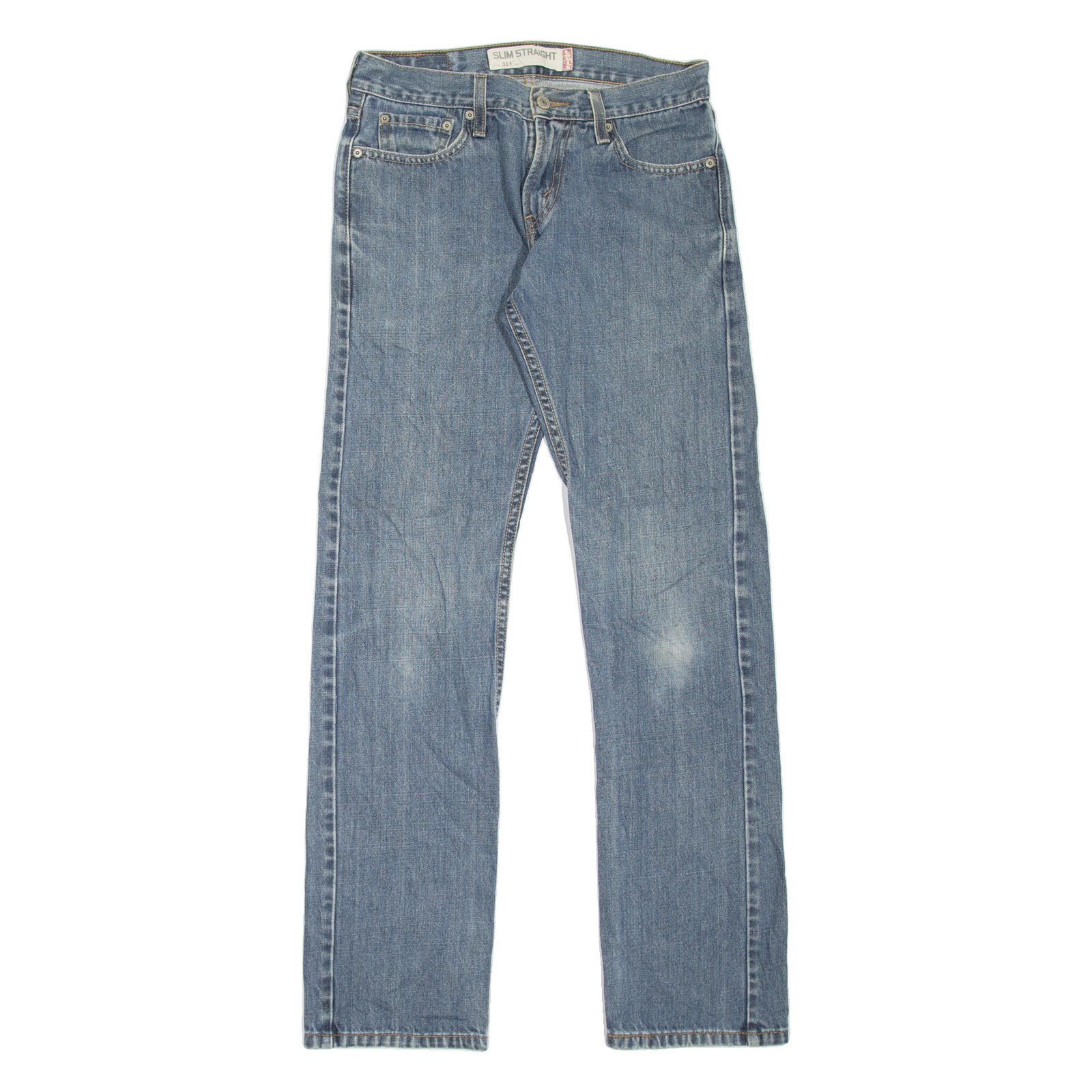 LEVI'S 514 Jeans Mens Blue Slim Straight Stone Wash W28 L32 Refurbished - N/A refurbished available on Cerqular