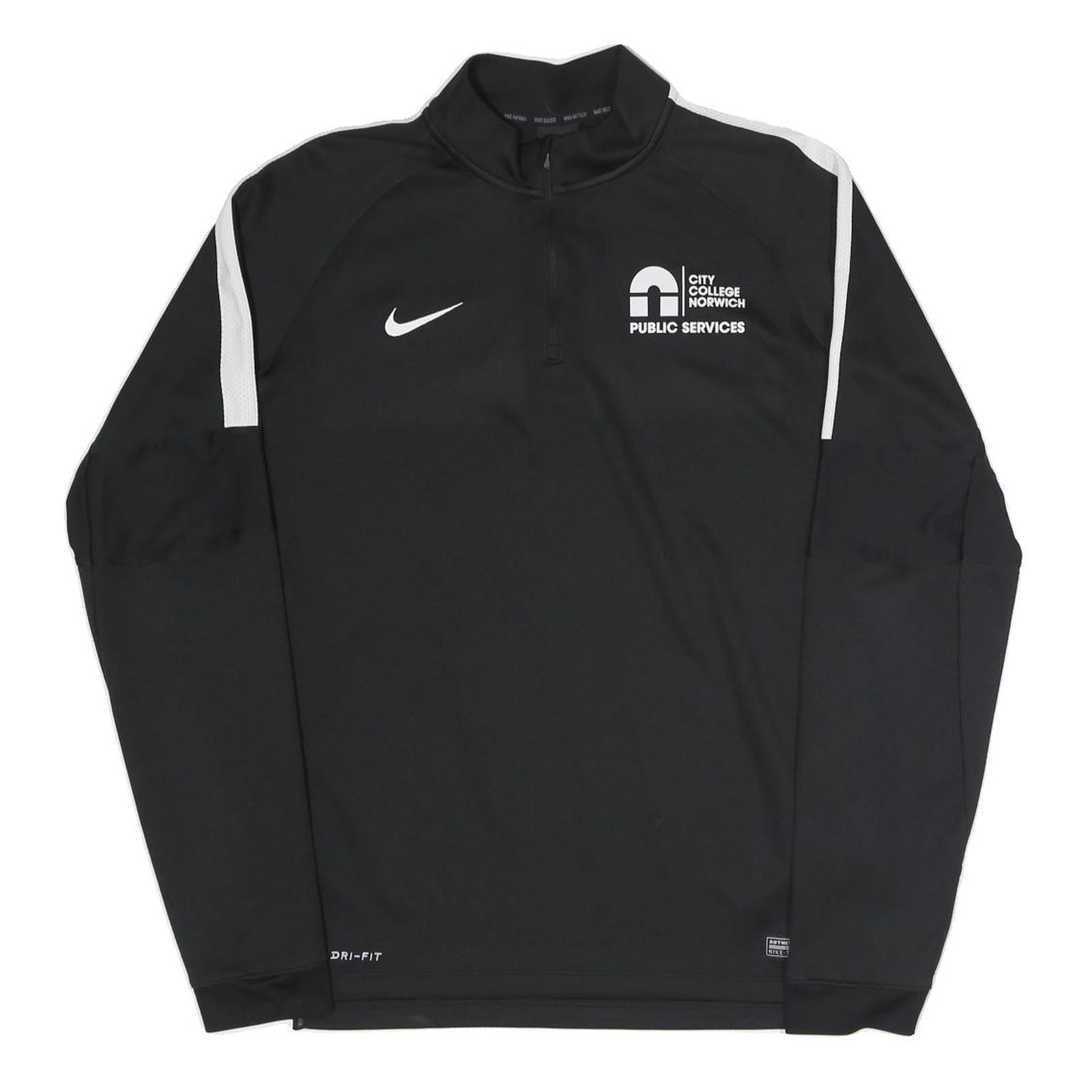 Buy NIKE Mens Black & White City College Norwich Public Services 1/4 Zip L Refurbished - $36.39 NIKE Mens Black & White City College Norwich Public Services 1/4 Zip L Refurbished - N/A refurbished available on Cerqular