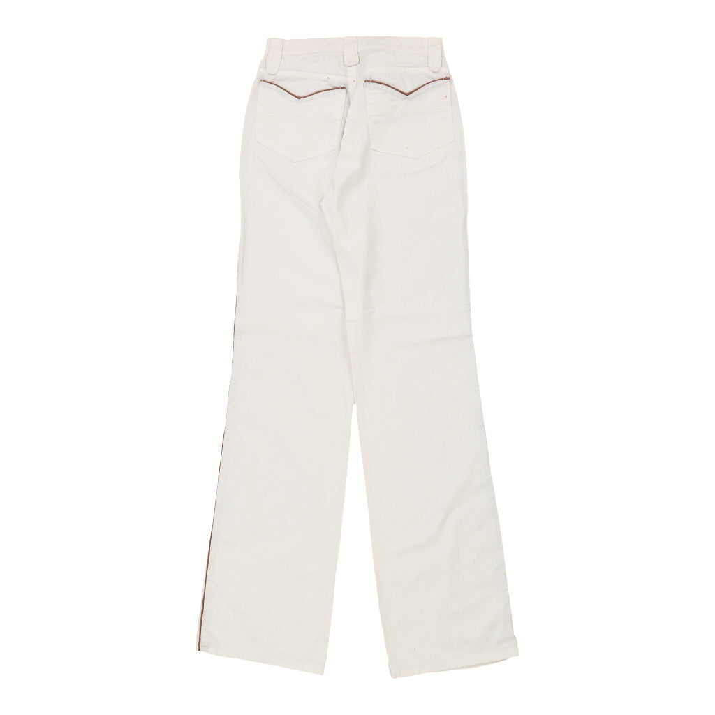 Roberto Cavalli Animal print Trousers - XS White Cotton Refurbished - Thrifted (note: this is a term often used to describe second- refurbished available on Cerqular