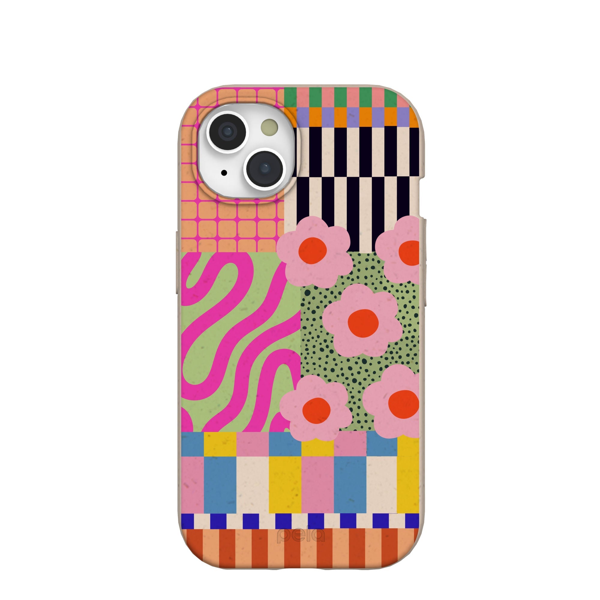 Seashell Abstract Cake iPhone 15 Case Refurbished - Pela Case refurbished available on Cerqular