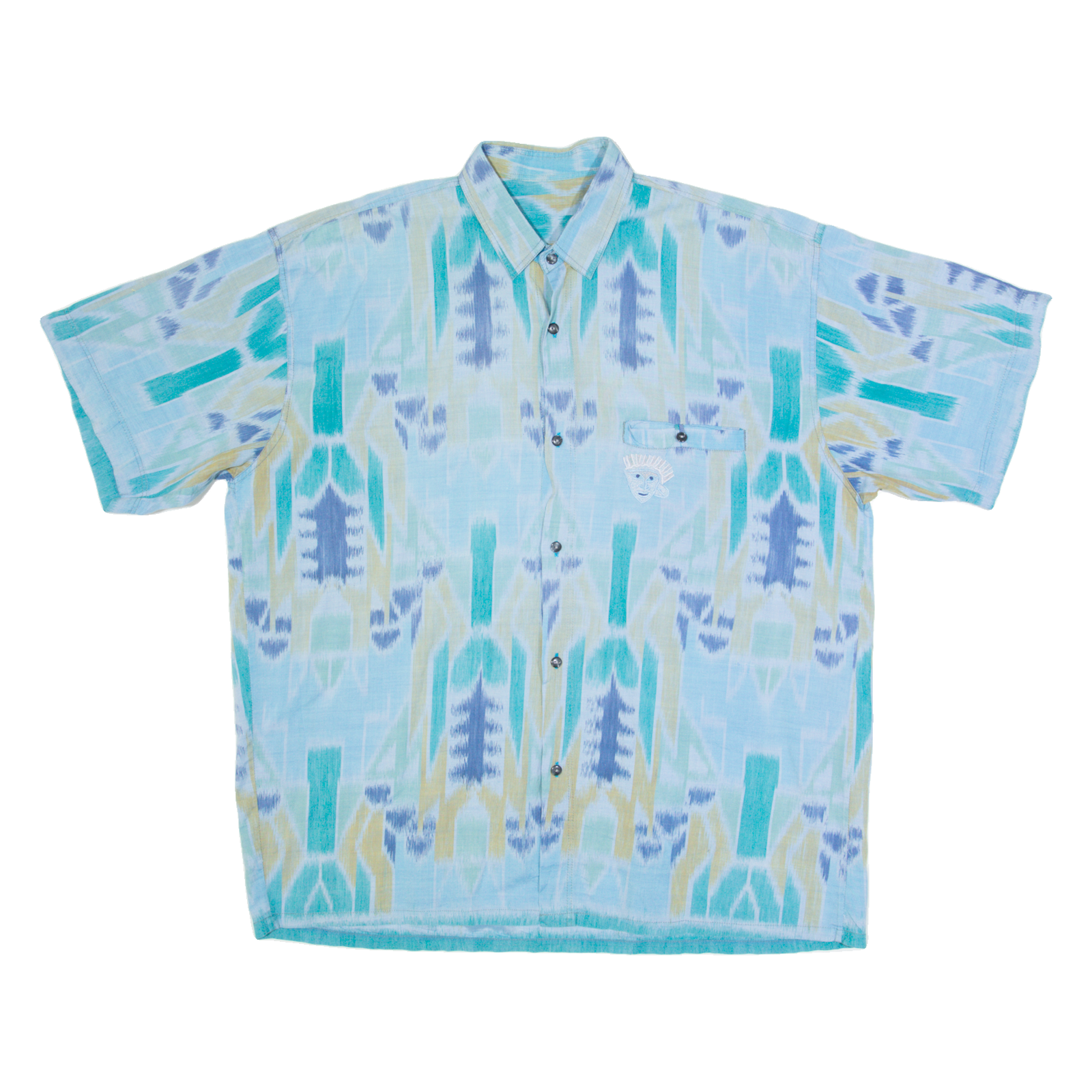 Mens Shirt Blue Crazy Pattern XL Refurbished - N/A refurbished available on Cerqular