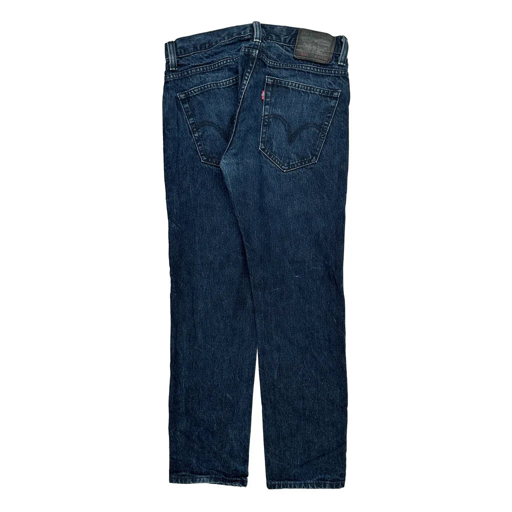 511 Levis Skinny Jeans - 33W 30L Dark Wash Cotton Refurbished - Thrifted (note: this is a term often used to describe second- refurbished available on Cerqular