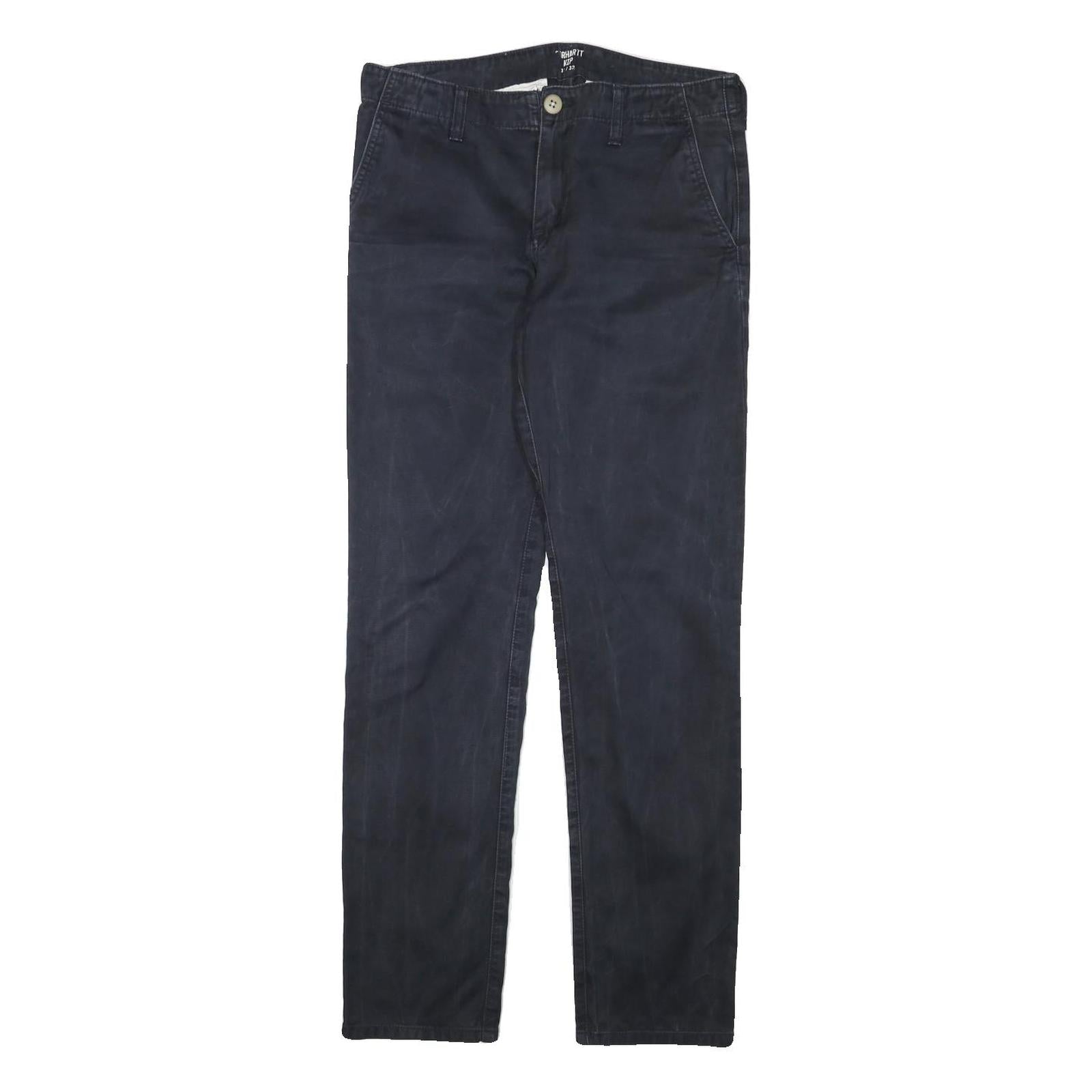Buy CARHARTT WIP Mens Blue & Navy Slim Straight Cotton Blend Trousers W31 L31 Casual Refurbished - $49.39 CARHARTT WIP Mens Blue & Navy Slim Straight Cotton Blend Trousers W31 L31 Casual Refurbished - N/A refurbished available on Cerqular