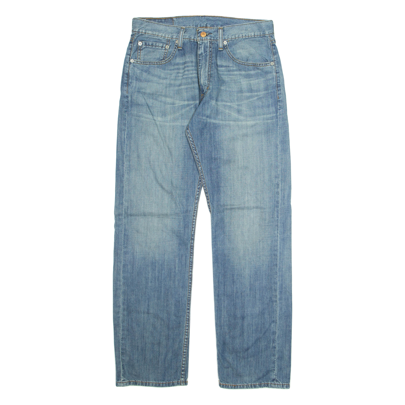 LEVI'S Mens Jeans Blue Regular Straight Stone Wash W32 L30 Refurbished - N/A refurbished available on Cerqular