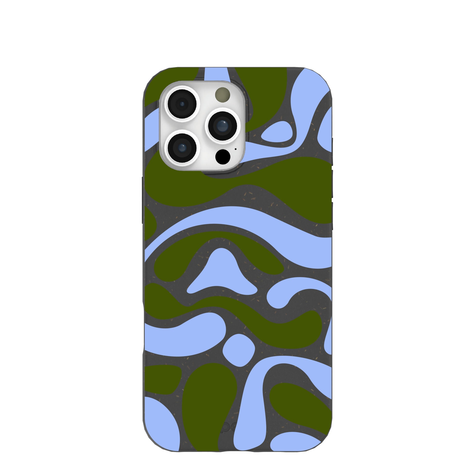 Black Curve and Flow iPhone 16 Pro Max Case Refurbished - Pela Case refurbished available on Cerqular