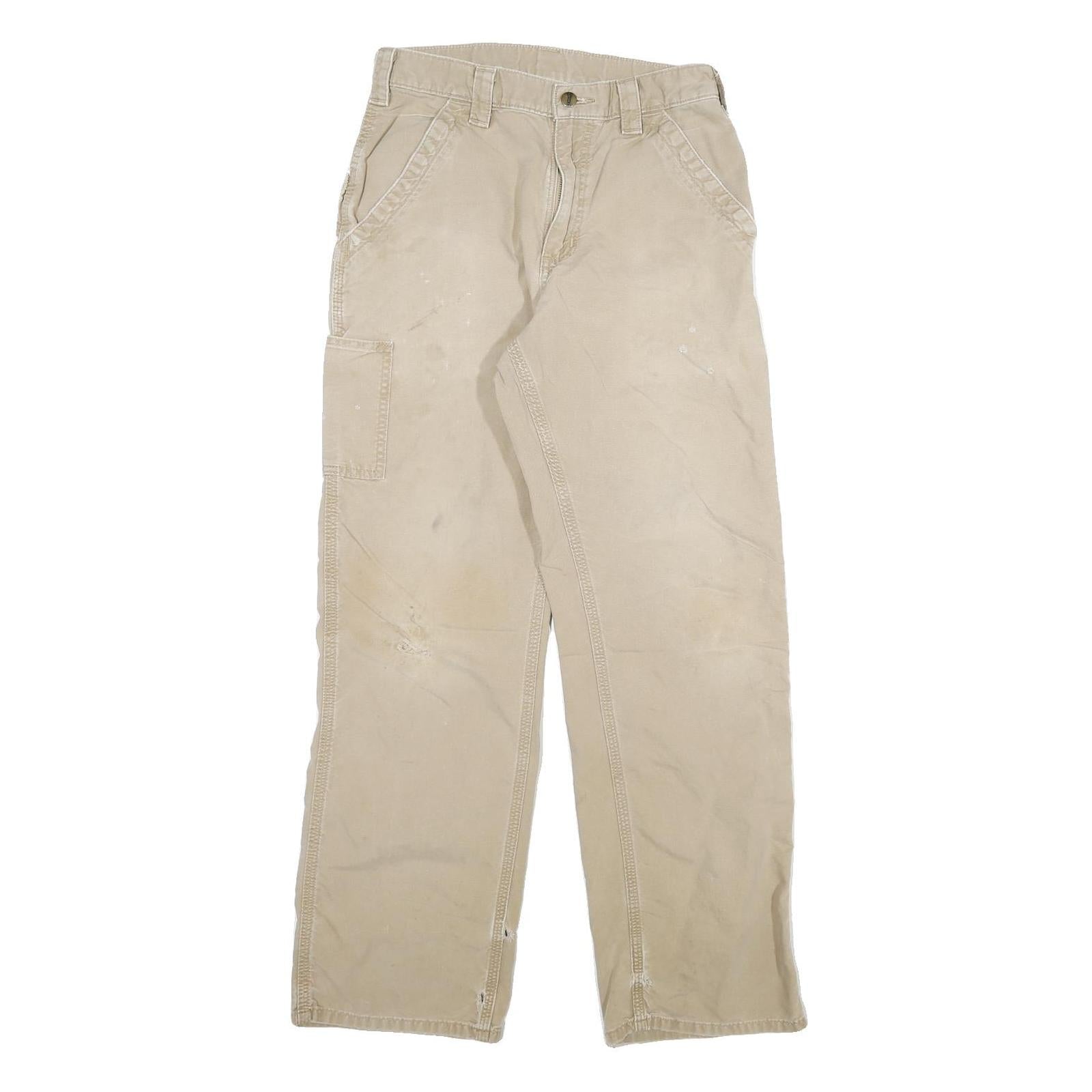 Buy CARHARTT Mens Cotton Blend Beige Relaxed Straight Trousers W30 L32 Workwear Refurbished - $40.29 CARHARTT Mens Cotton Blend Beige Relaxed Straight Trousers W30 L32 Workwear Refurbished - N/A refurbished available on Cerqular