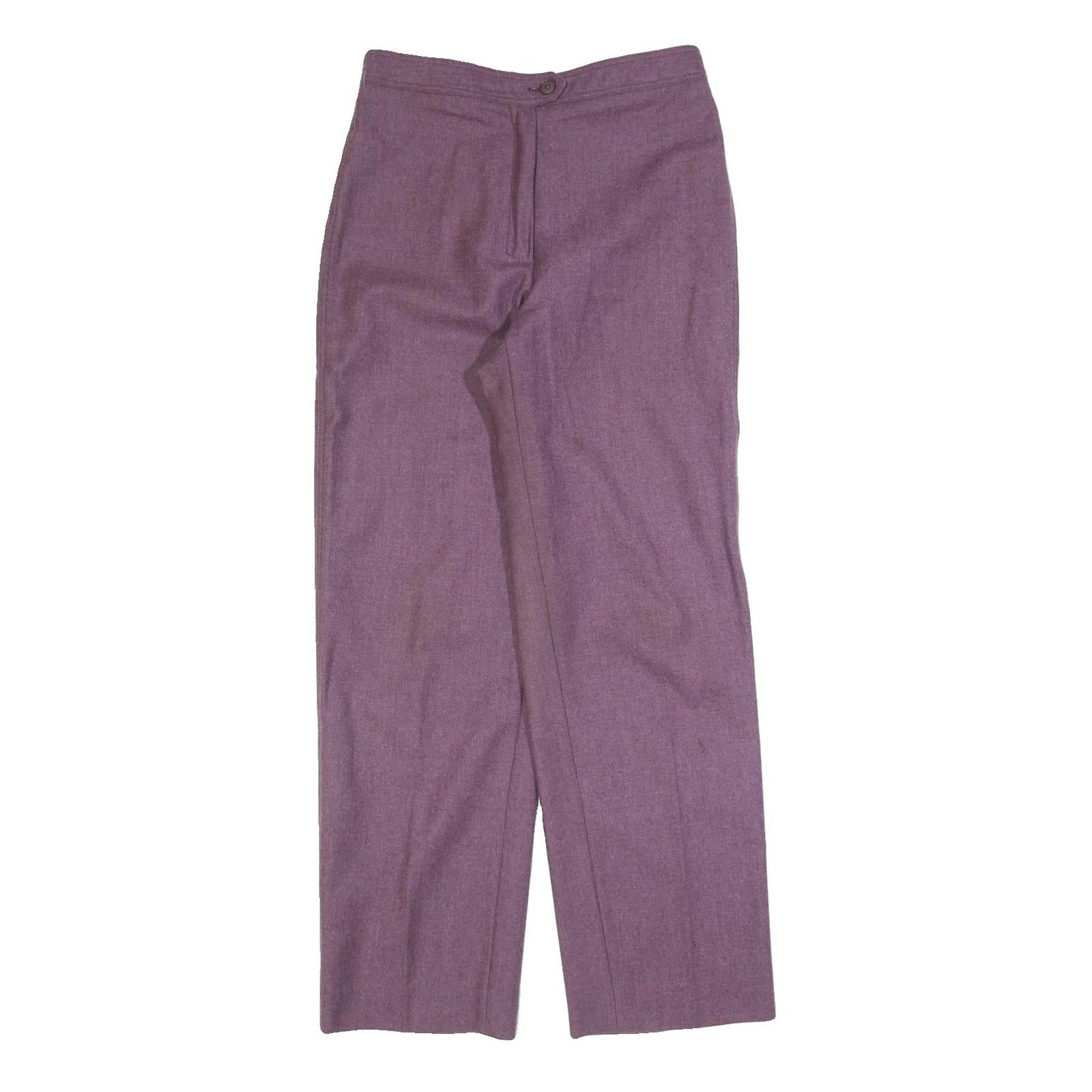 Buy Womens Wool Blend Purple Regular Fit Straight Leg Trousers W28 L30 Classic Refurbished - $23.39 Womens Wool Blend Purple Regular Fit Straight Leg Trousers W28 L30 Classic Refurbished - N/A refurbished available on Cerqular