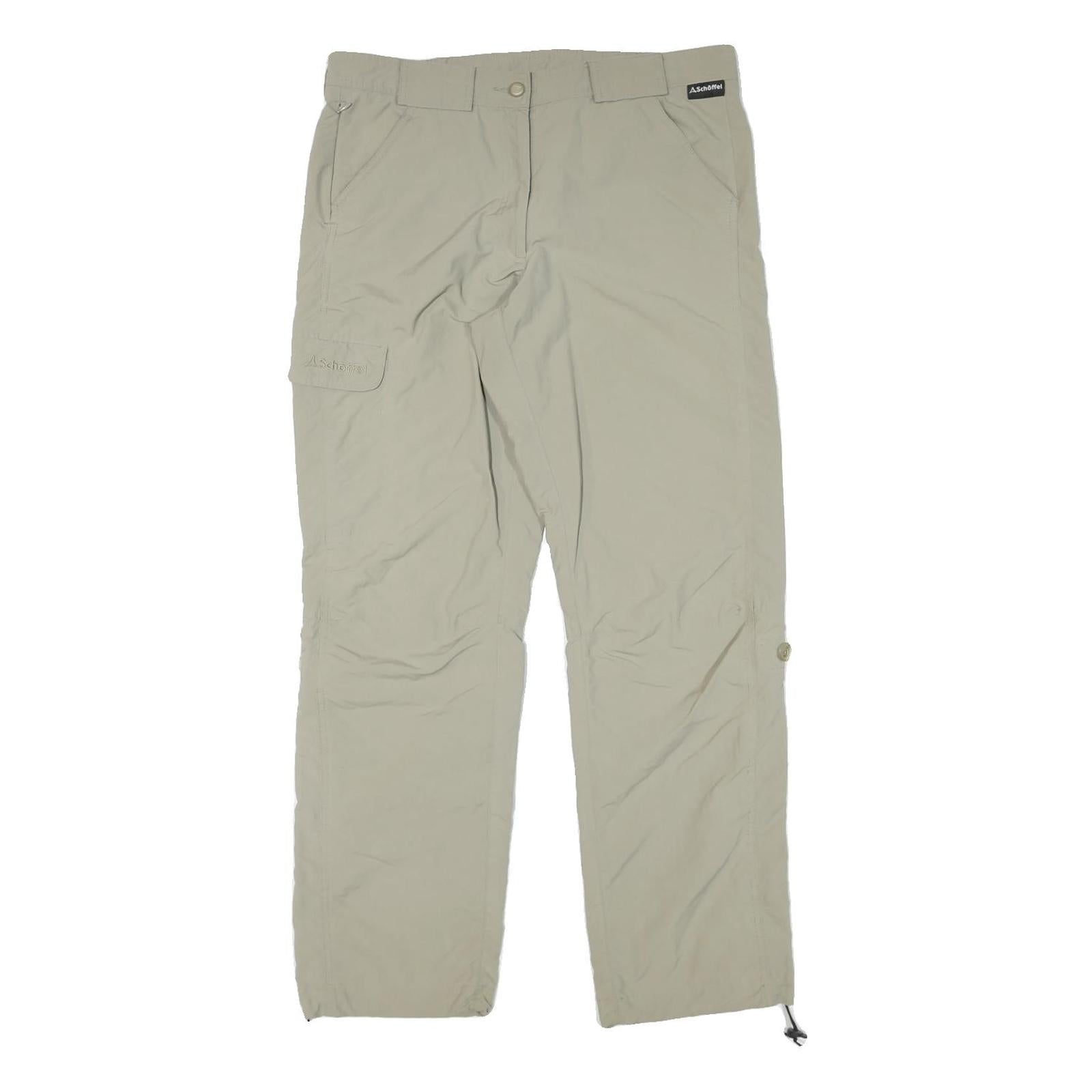 SCHOFFEL Womens Polyester Blend Beige Regular Straight Trousers W34 L30 Outdoor Refurbished - N/A refurbished available on Cerqular