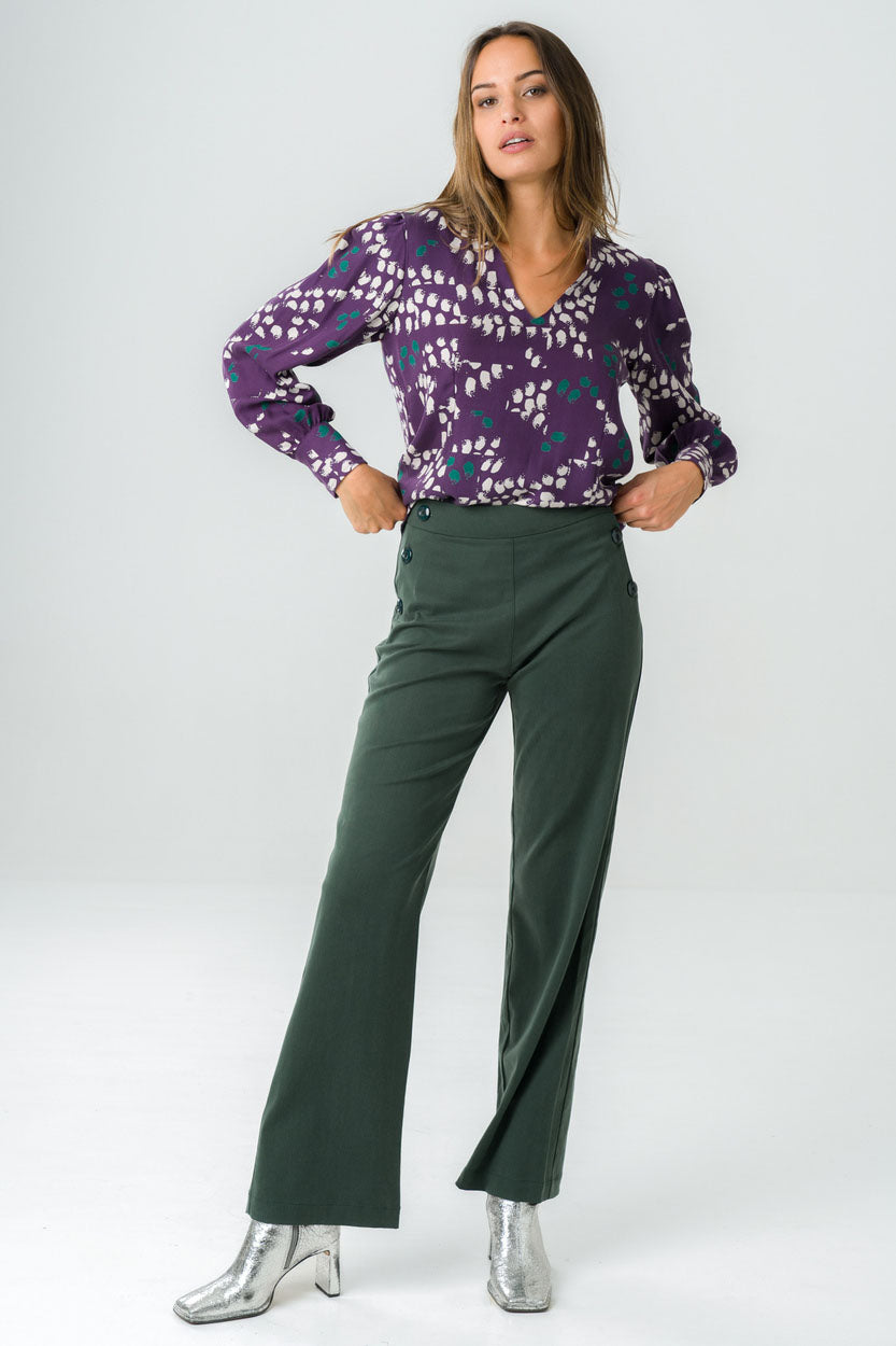 Blouse Orchidée violette | Size: S Refurbished - Avani Apparel refurbished available on Cerqular