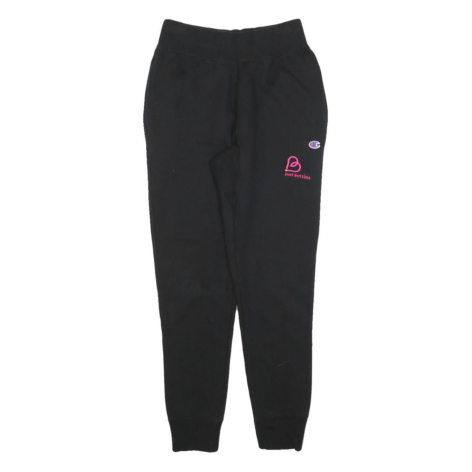 CHAMPION REVERSE WEAVE Womens Joggers Black Slim Tapered S W24 L28 Cotton Blend Refurbished - N/A refurbished available on Cerqular