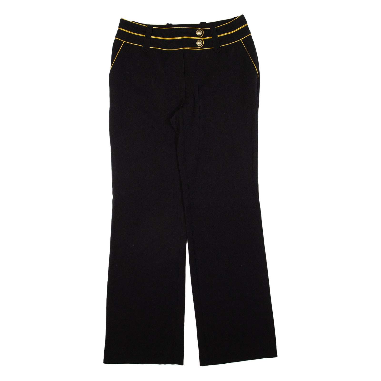 ANGES Womens Trousers Black Regular Straight W30 L31 Refurbished - N/A refurbished available on Cerqular