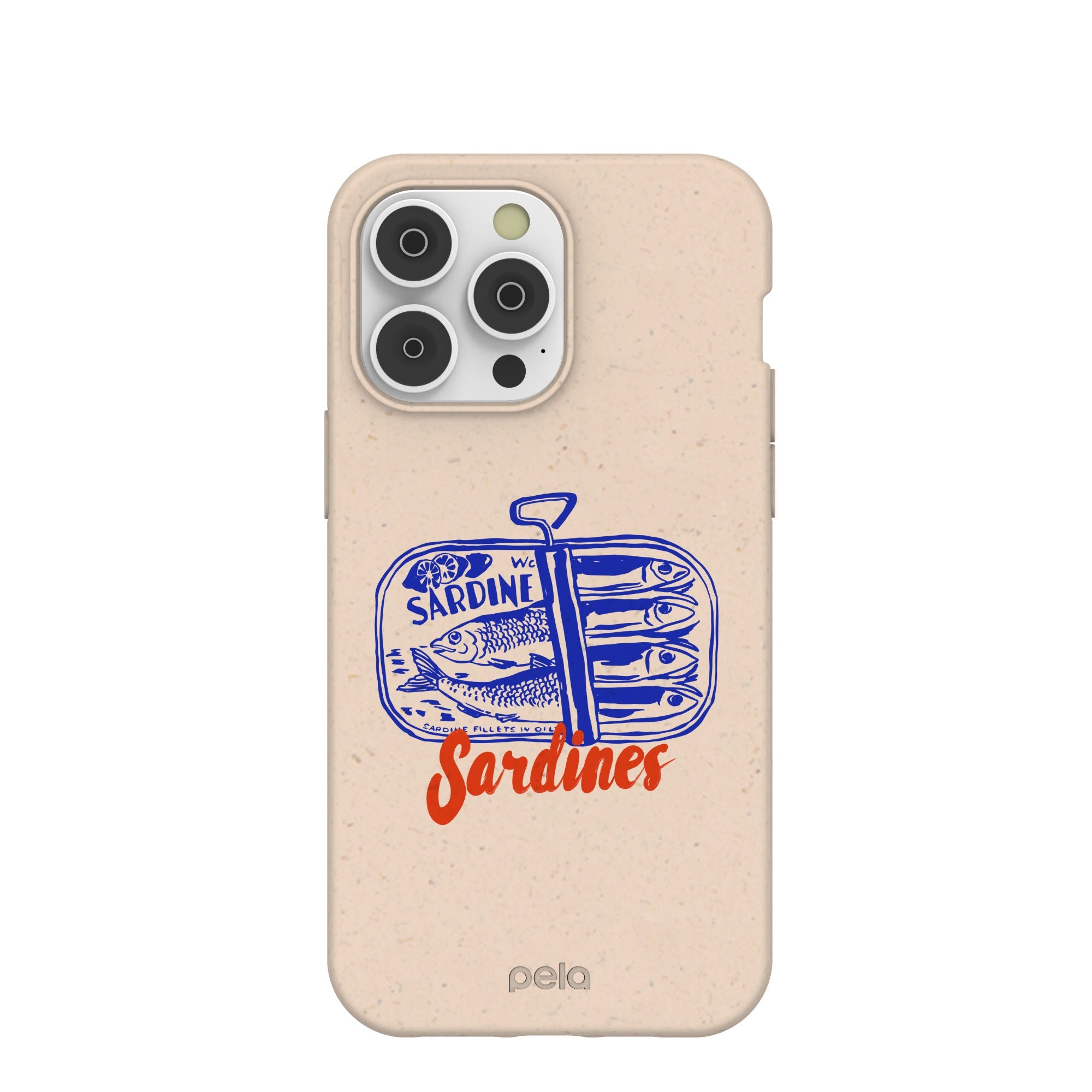 Seashell Sardines iPhone 14 Pro Max Case Refurbished - Pela Case refurbished available on Cerqular