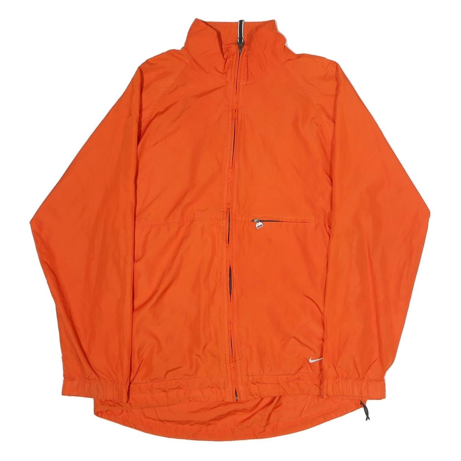 ADIDAS Mens Orange Jacket S Polyester Plain Zip Sport Lightweight Casual Refurbished - N/A refurbished available on Cerqular