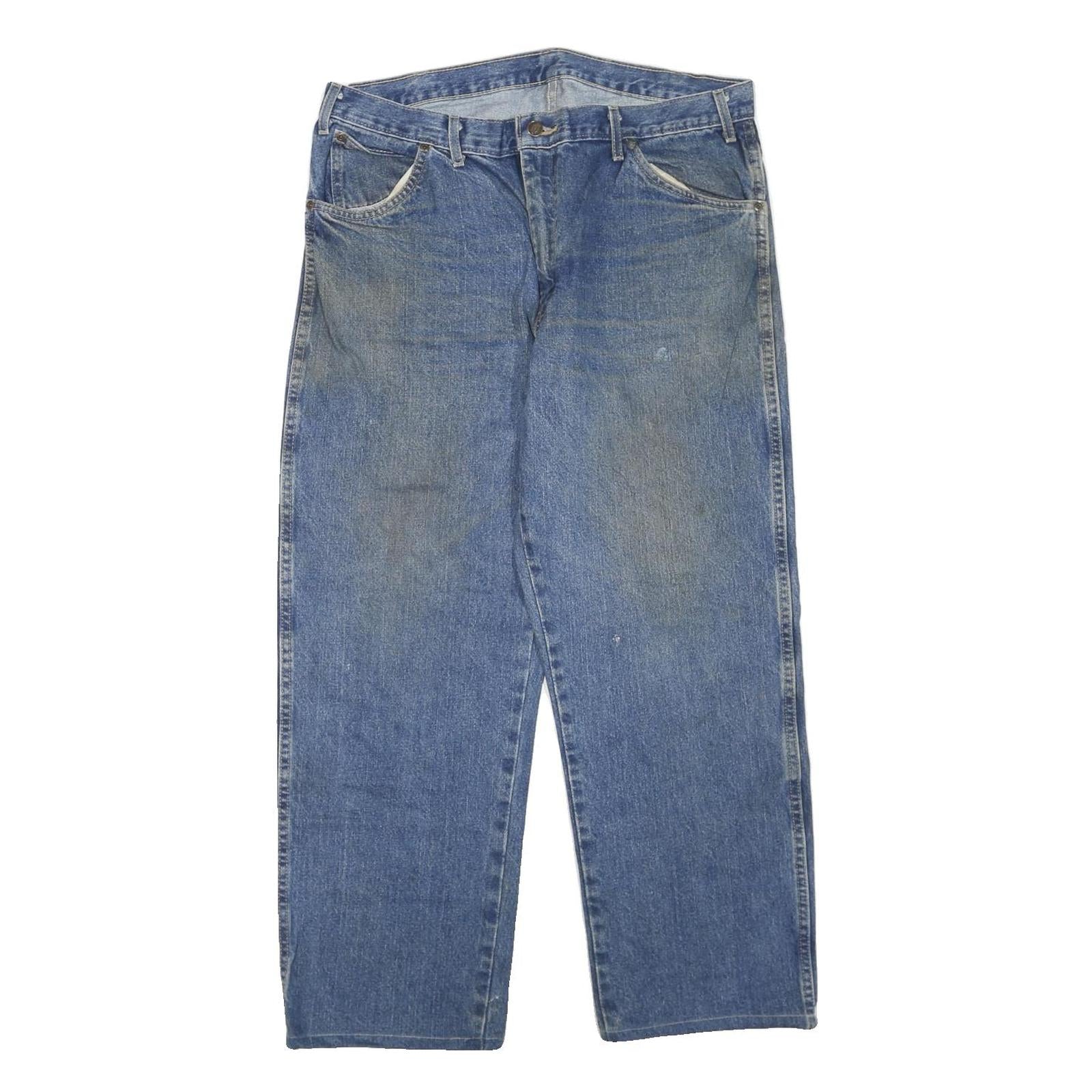 DICKIES Mens Blue Regular Fit Straight Leg Denim W36 L28 Workwear Jeans Refurbished - N/A refurbished available on Cerqular