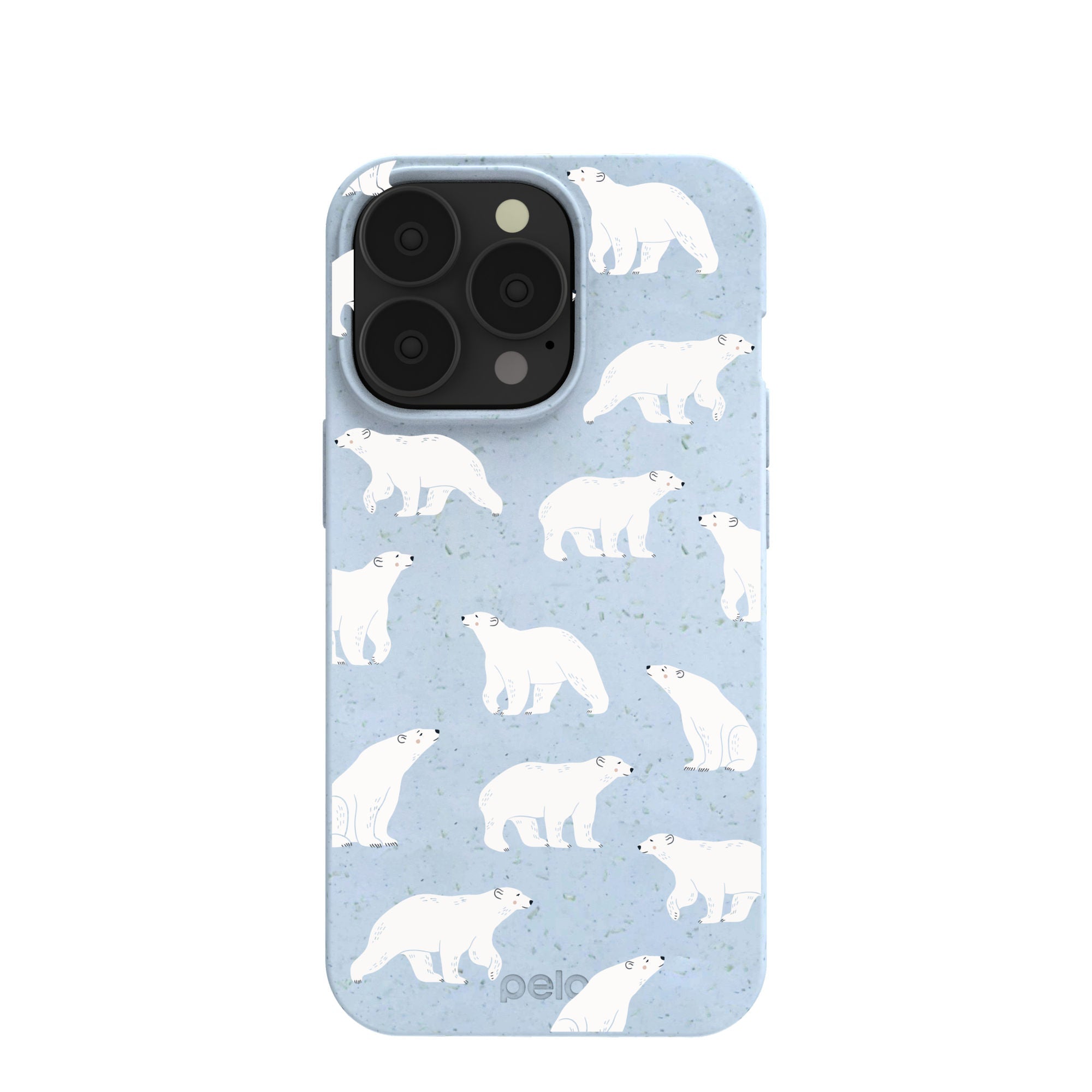 Powder Blue Ice Bears iPhone 13 Pro Case Refurbished - Pela Case refurbished available on Cerqular