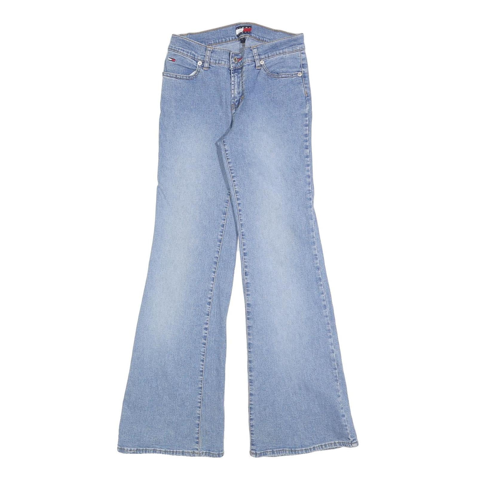 TOMMY HILFIGER Womens Jeans Blue Slim Flared Denim Medium W26 L32 Classic Style Refurbished - N/A refurbished available on Cerqular