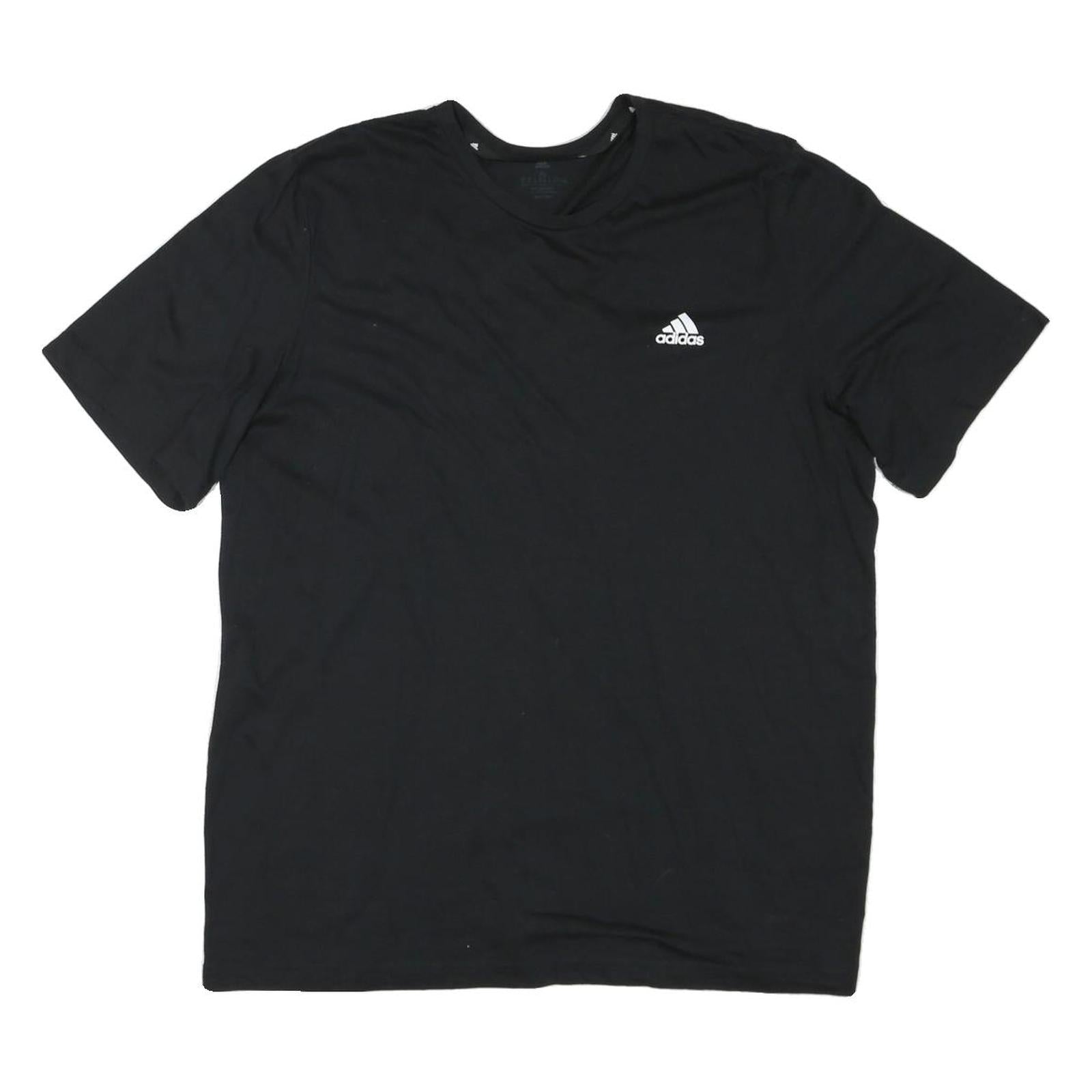 ADIDAS Mens Black Athletic T-Shirt XL Short Sleeve Crew Neck Sportswear Logo Refurbished - N/A refurbished available on Cerqular