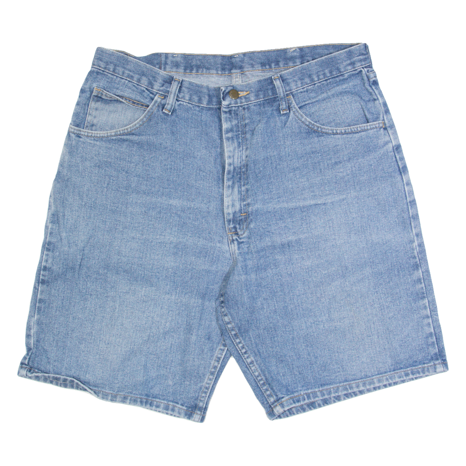 WRANGLER Mens Denim Shorts Blue L W36 Refurbished - N/A refurbished available on Cerqular