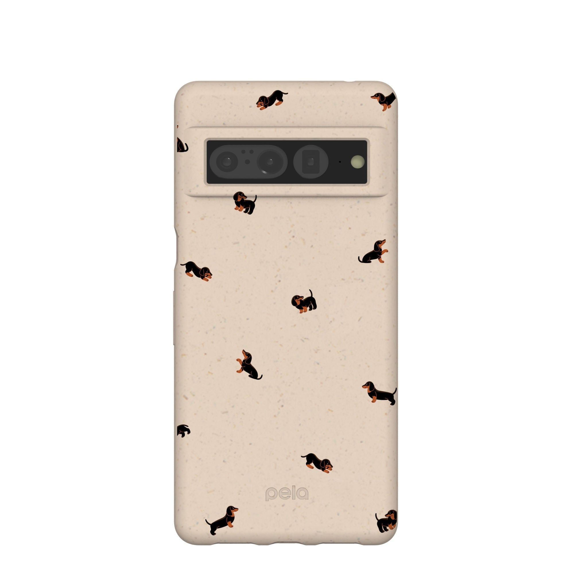 Seashell Lil Dachshunds Google Pixel 7 Pro Case Refurbished - Pela Case refurbished available on Cerqular
