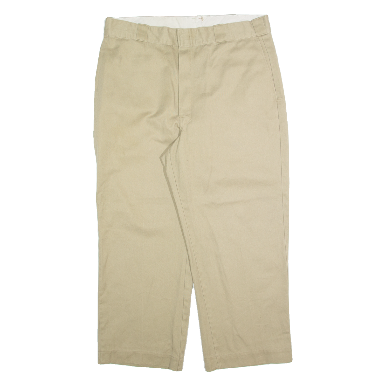 DICKIES Chino Mens Trousers Beige Regular Straight W36 L25 Refurbished - N/A refurbished available on Cerqular