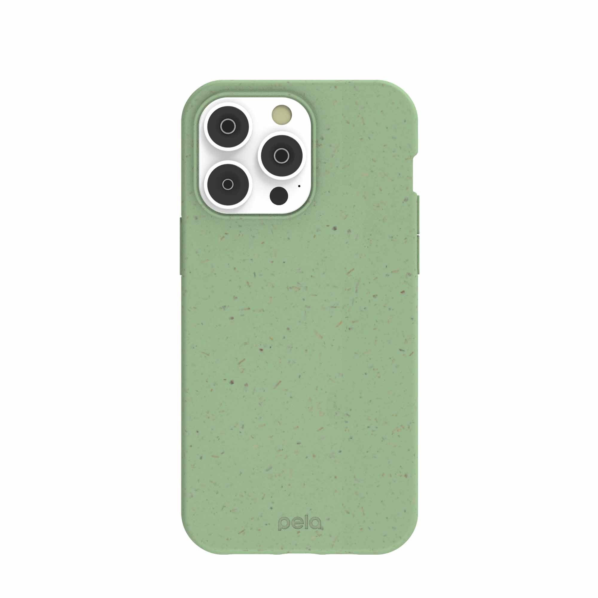Sage Green iPhone 14 Pro Max Case Refurbished - Pela Case refurbished available on Cerqular